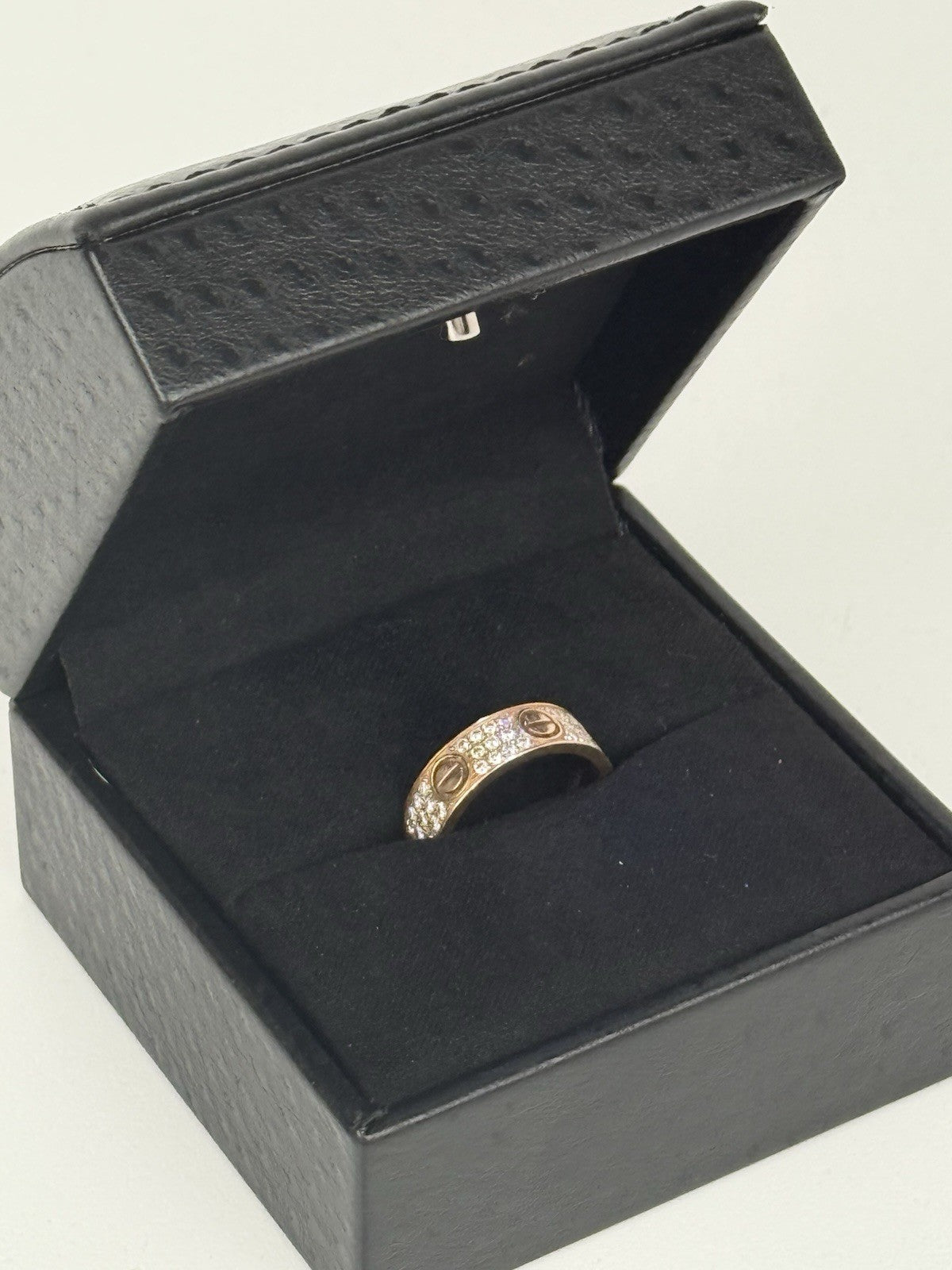 Cartier Love Ring Diamonds By Peter Marco Beverly Hills 18k Yellow Gold Size 7
