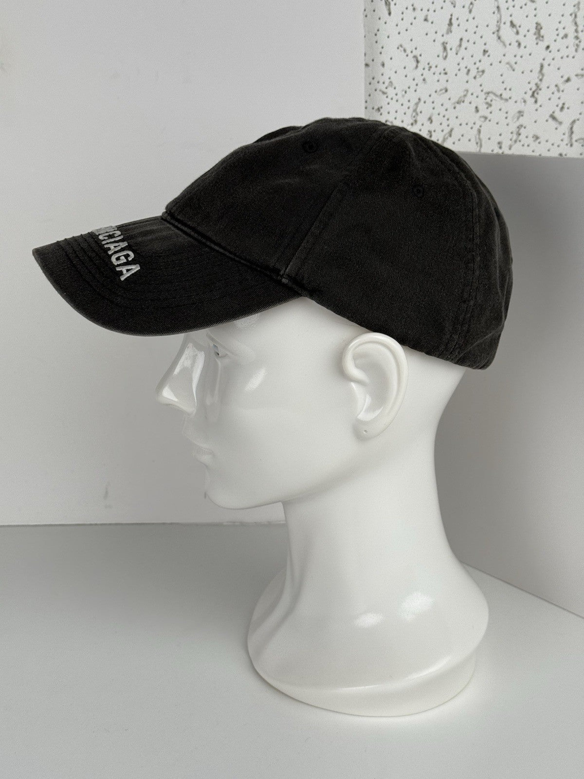 Balenciaga Baseball Cap Black Denim
