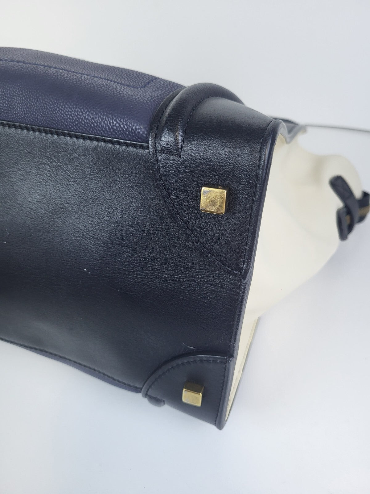 Celine Leather Mini Luggage Top Handle Bag