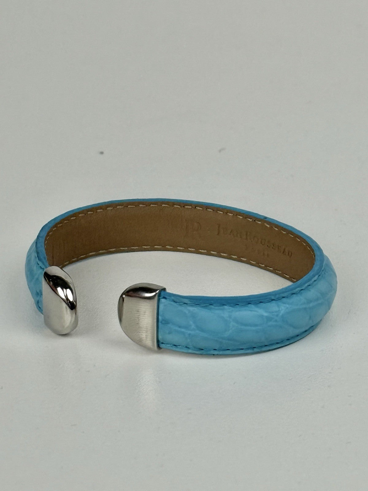 Jean Rousseau NEPTUNE BRACELET INDIAN Blue Alligator Leather