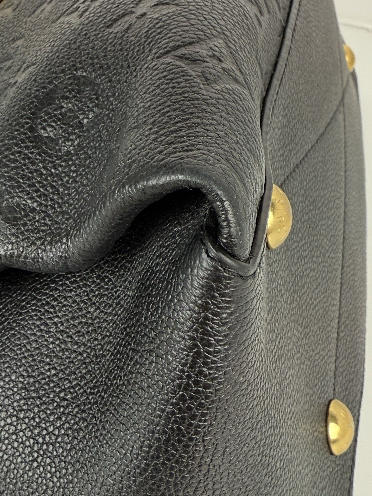 Louis Vuitton Black Monogram Empreinte Leather Georges BB Bag