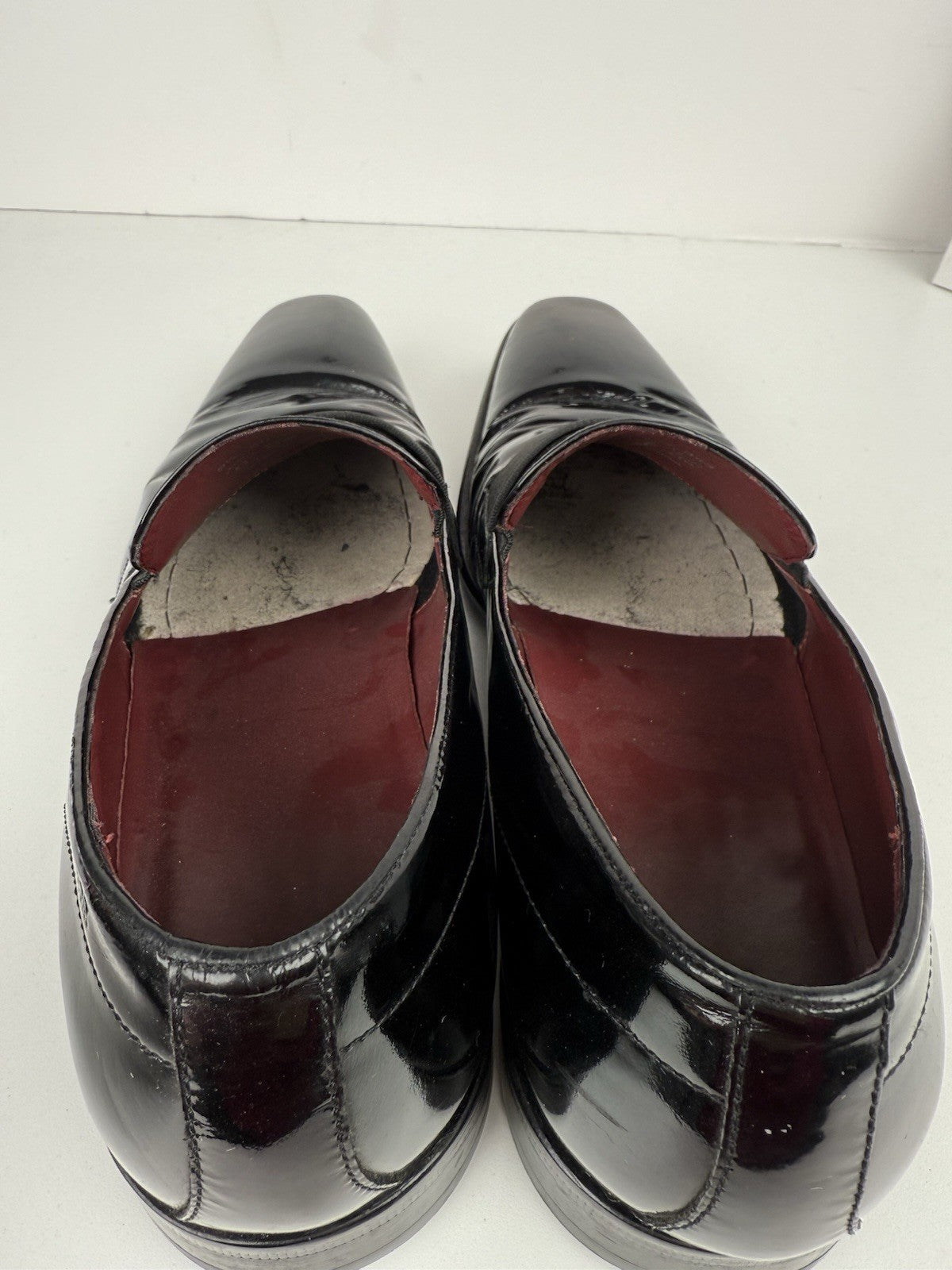 Hugo Boss Mellion Black Patent Leather Tuxedo Shoes Mens US 9.5 Formal