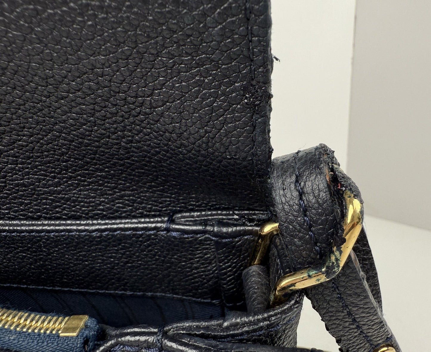 Louis Vuitton Empreinte Fascinante Blue Leather Shoulder Bag