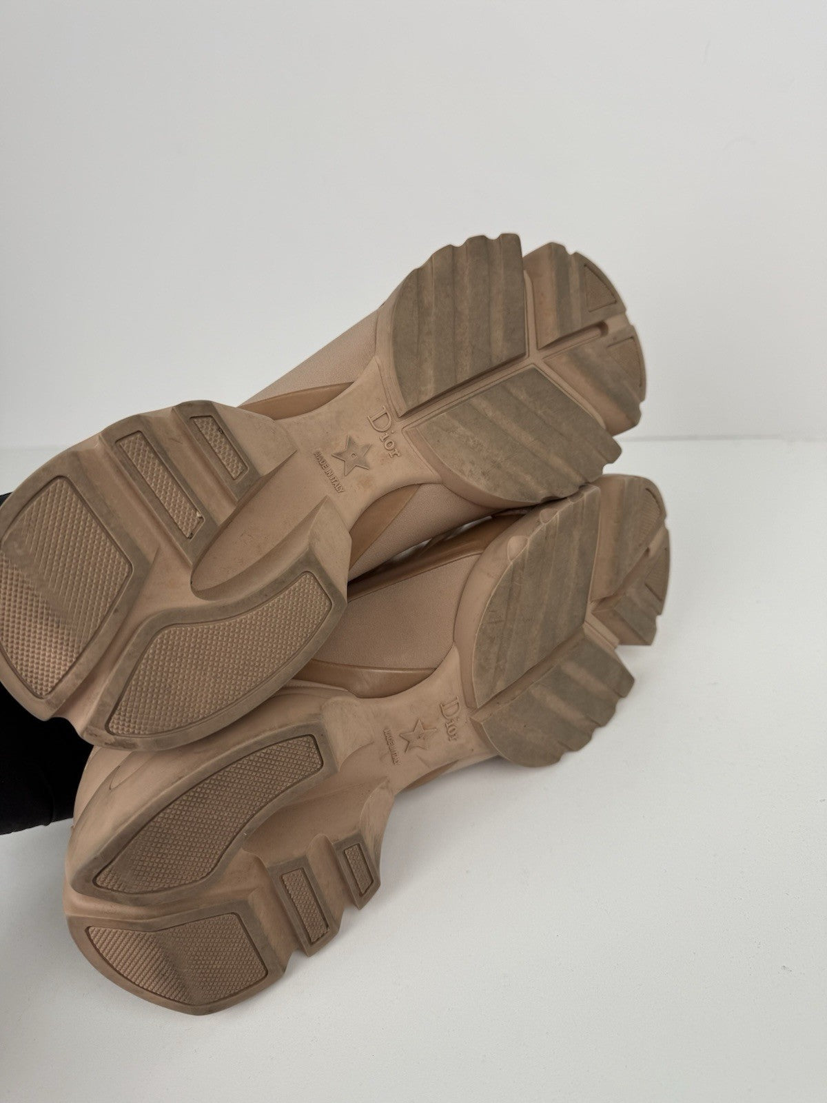 Dior Neoprene Chunky Sneakers Size 38 For Women