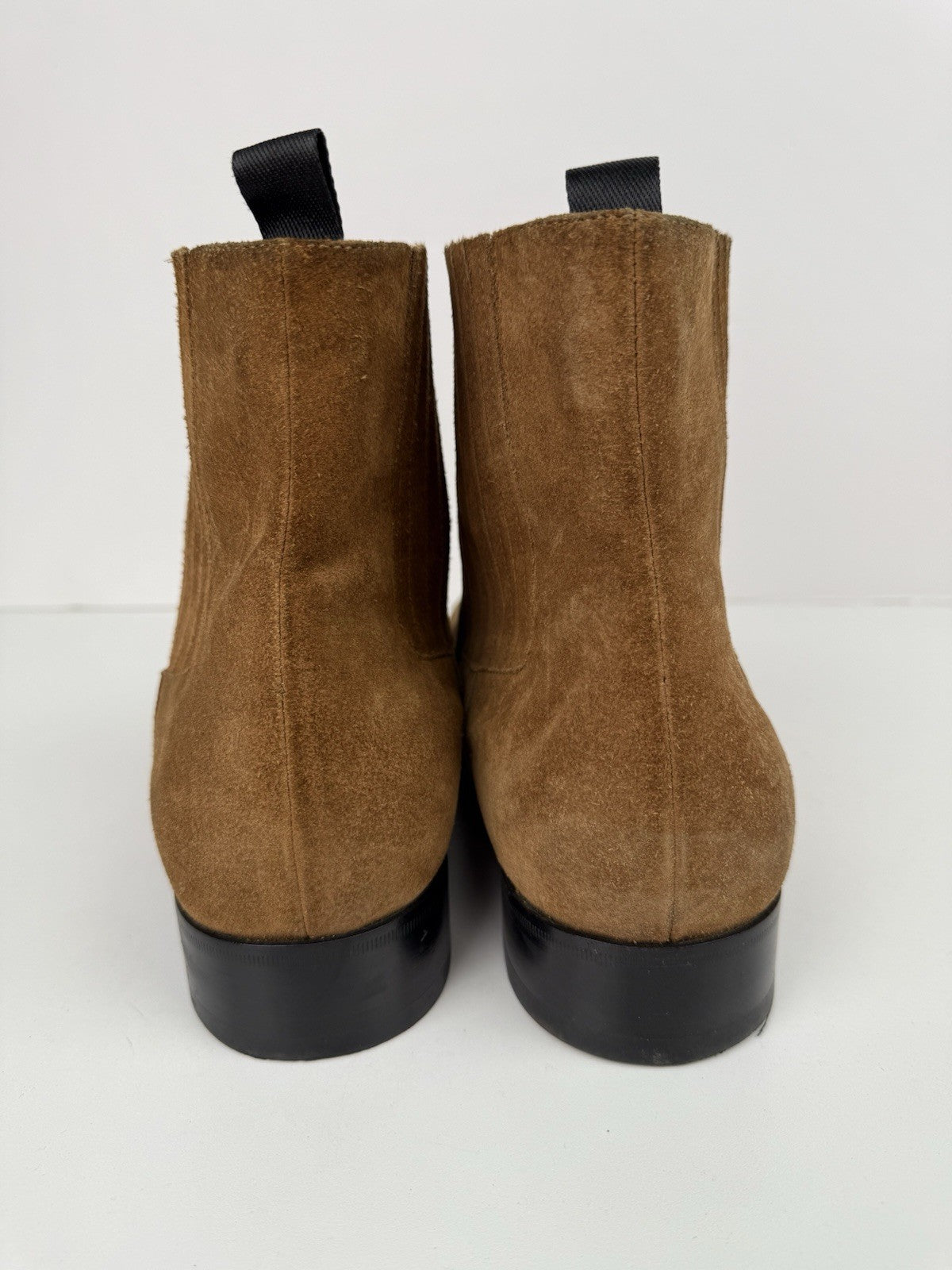 Balenciaga Suede Chelsea Boots Size 46 Sand Brown