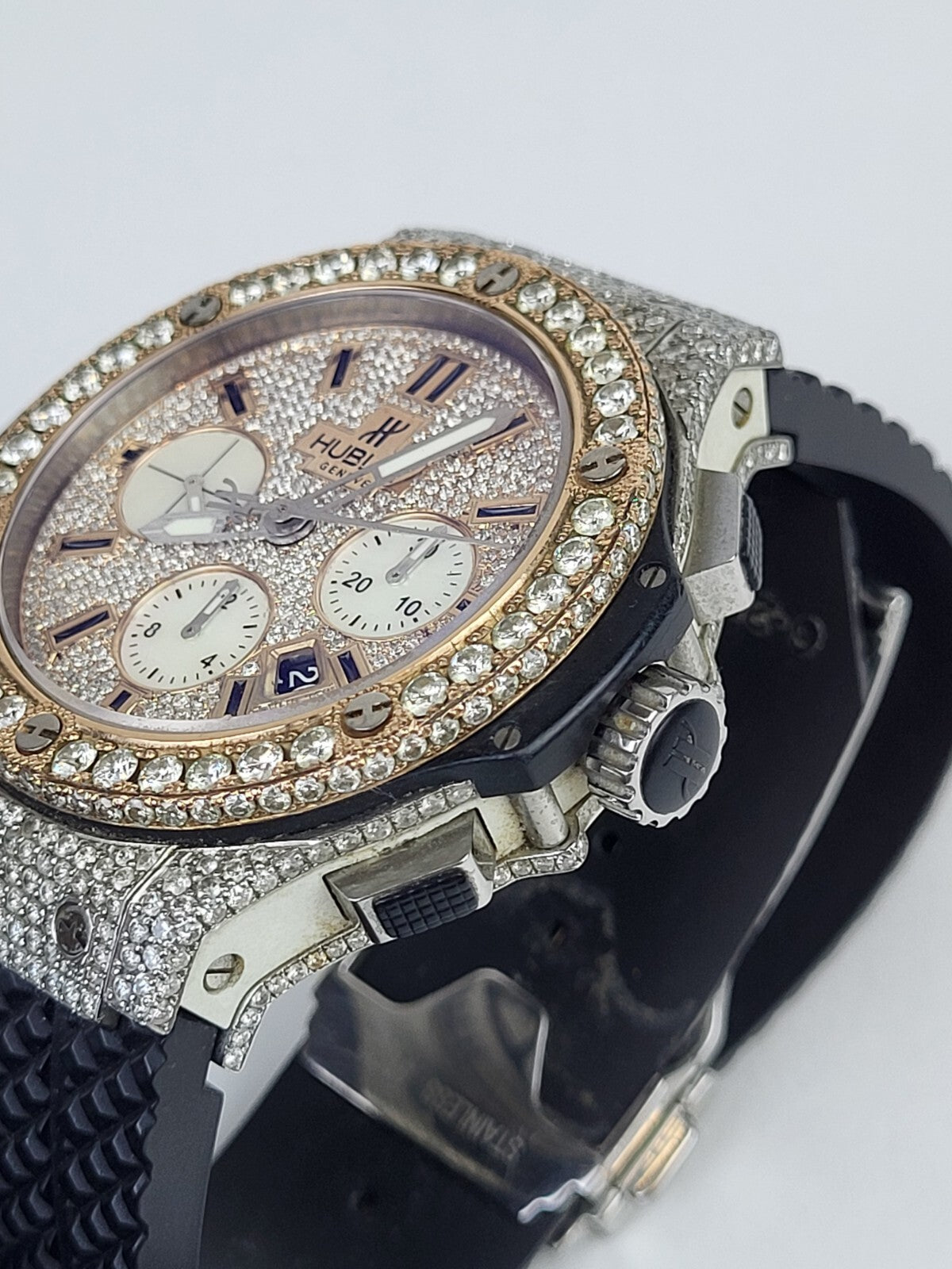 Hublot Watch Big Bang  42mm Limited Edition Custom Diamonds 301SH