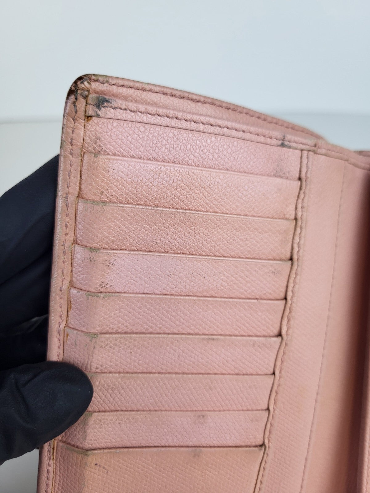Chanel Vintage Pink Leather Continental Wallet