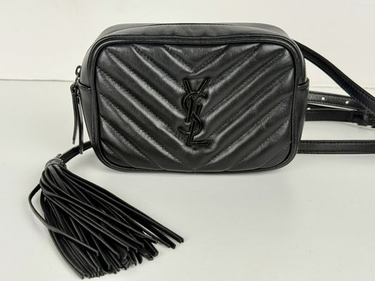 Saint Laurent Loulou Camera Bag in Quilted Leather Black