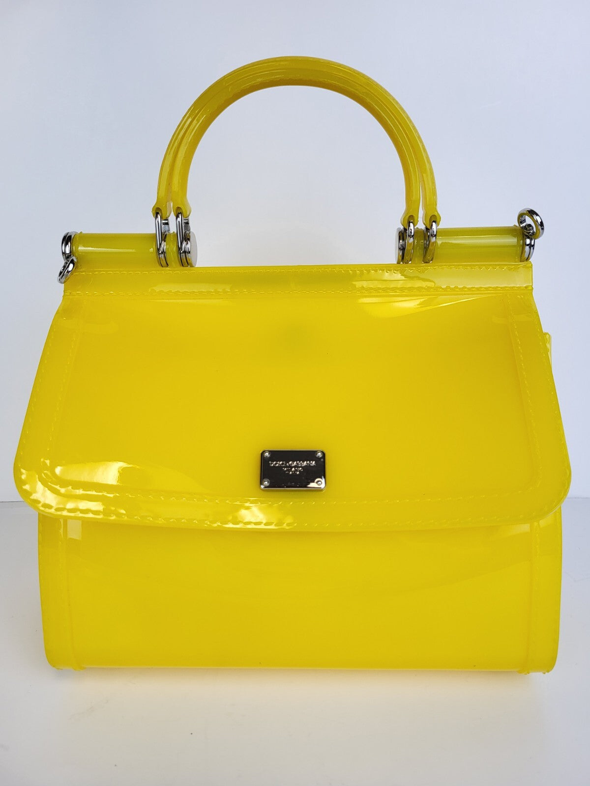 DOLCE & GABBANA Backpack SICILY with Detachable Straps Yellow
