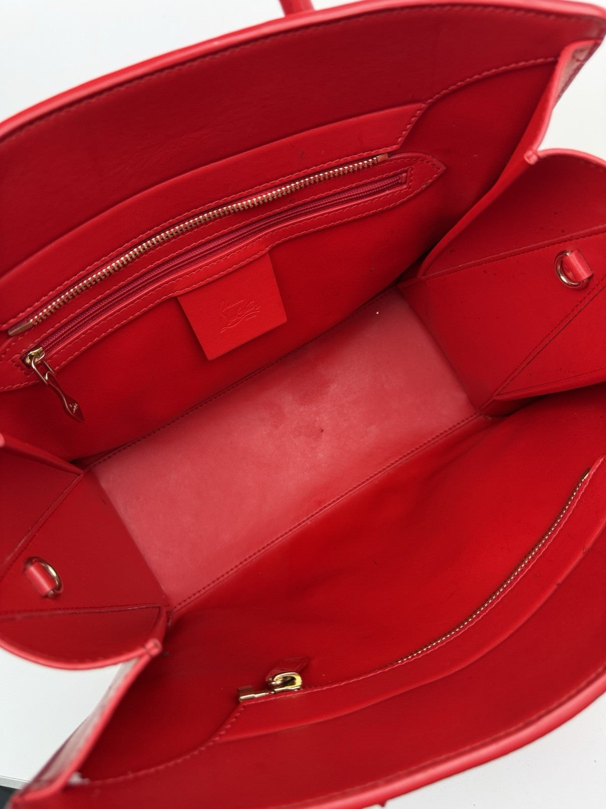 Christian Louboutin Paloma Medium Loubinthesky Charms Tote Bag Red