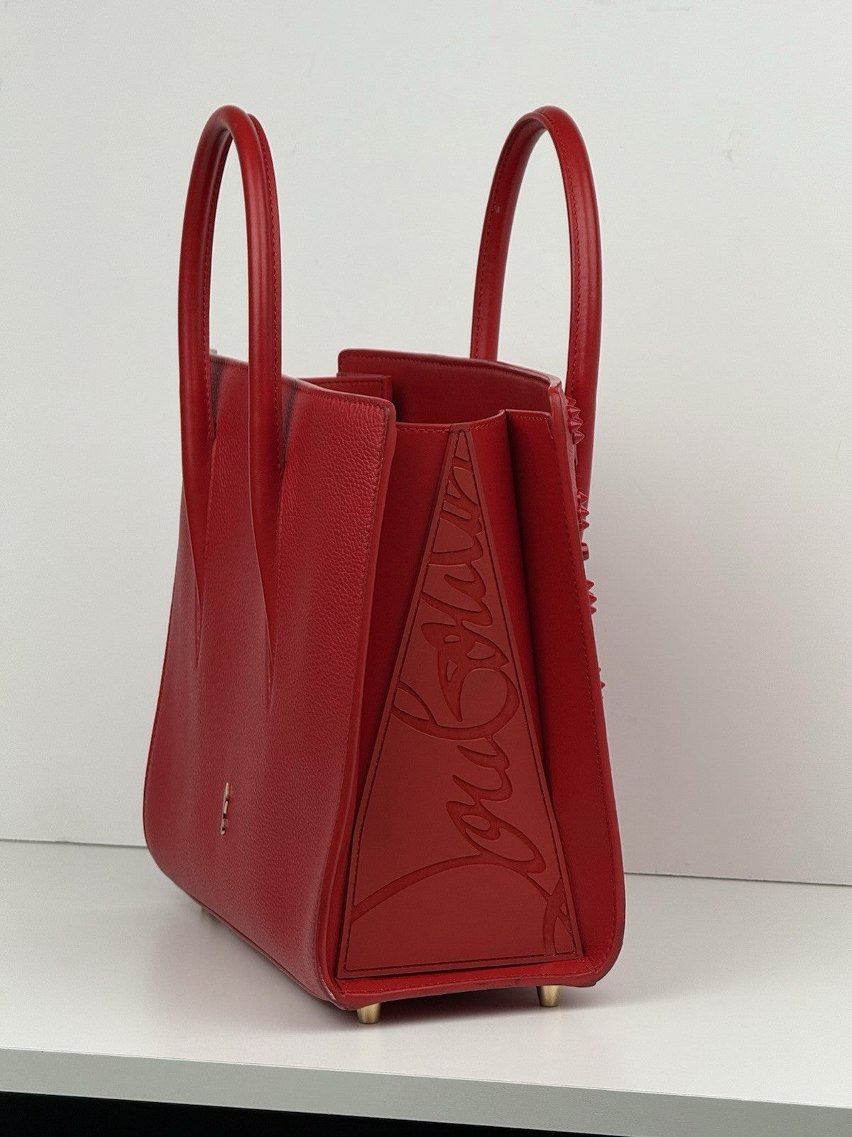 Christian Louboutin Paloma Medium Loubinthesky Charms Tote Bag Red