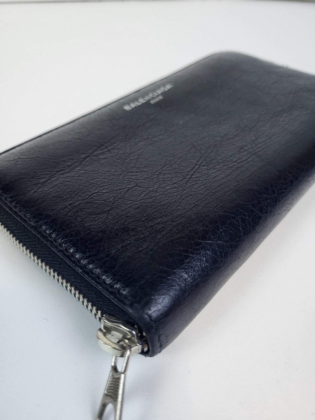 BALENCIAGA Long Wallet Black Leather