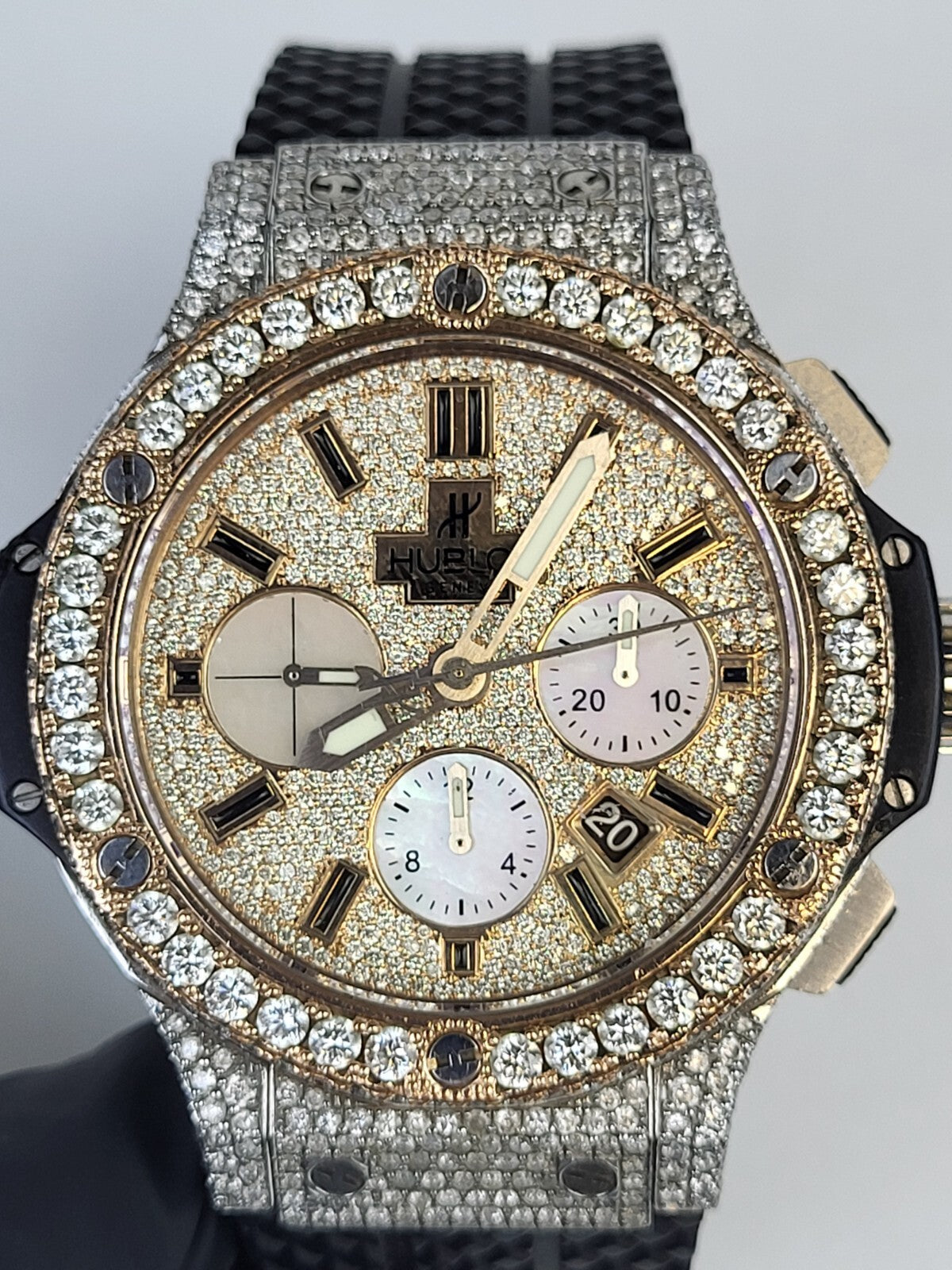 Hublot Watch Big Bang  42mm Limited Edition Custom Diamonds 301SH