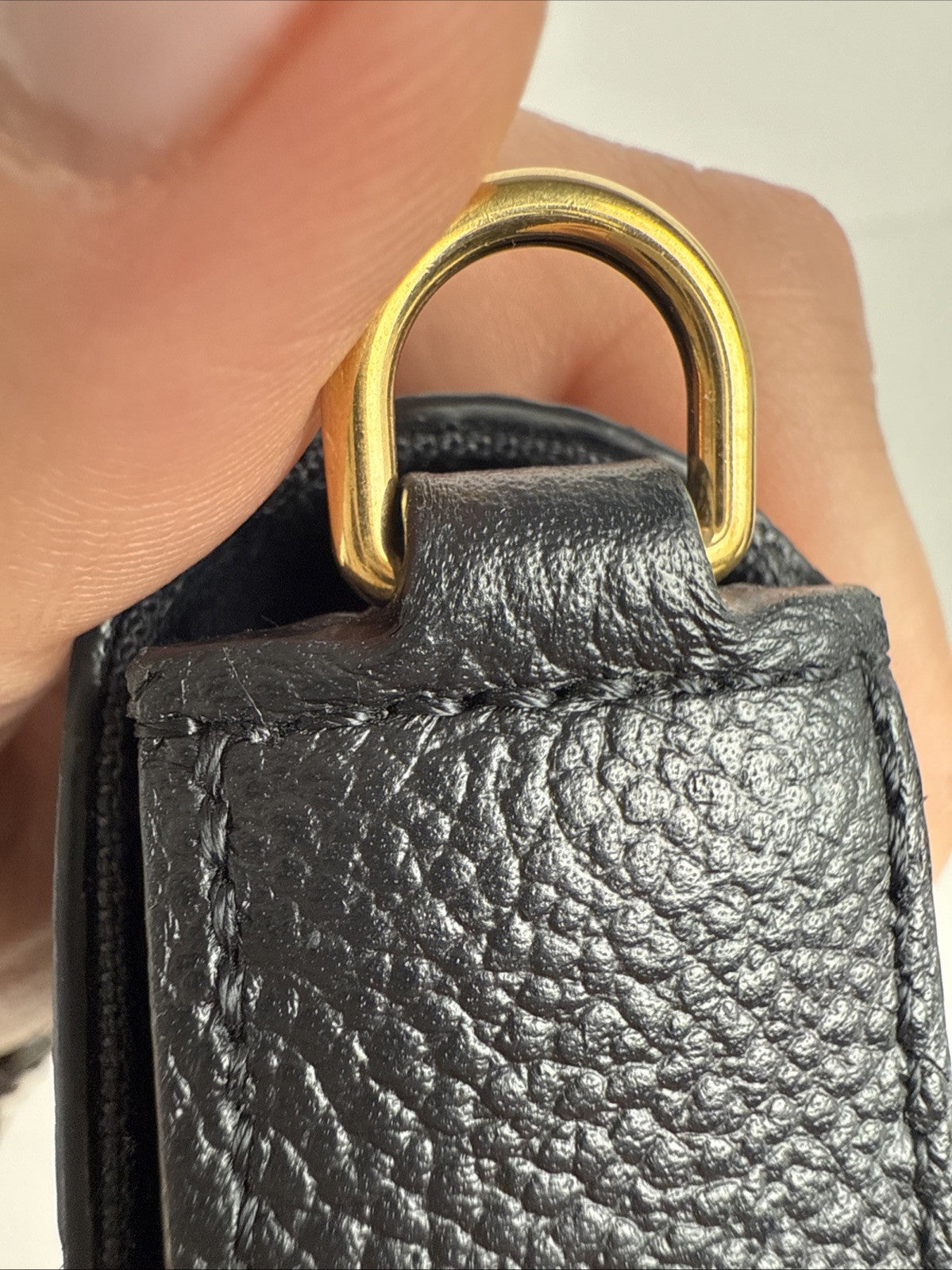 Louis Vuitton Felicie Pochette Monogram Black Leather Bag