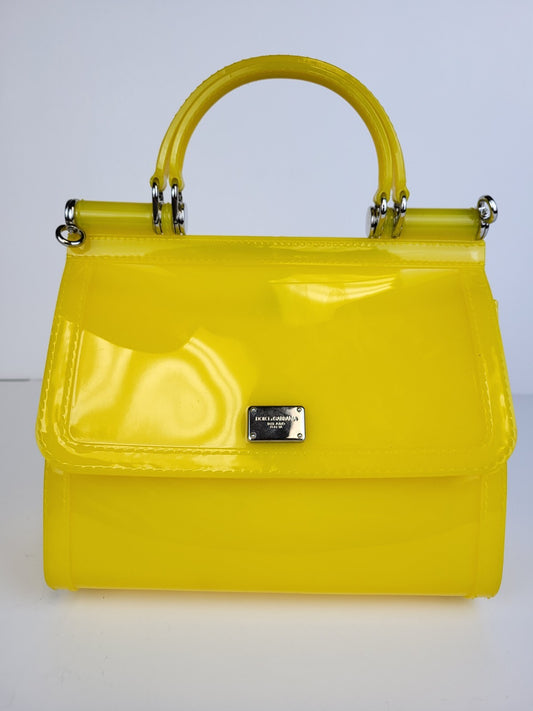 DOLCE & GABBANA Backpack SICILY with Detachable Straps  Yellow