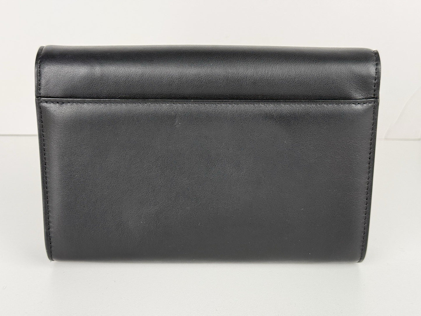 Jimmy Choo Chain Women's Evening Shoulder Bag in Black Leather