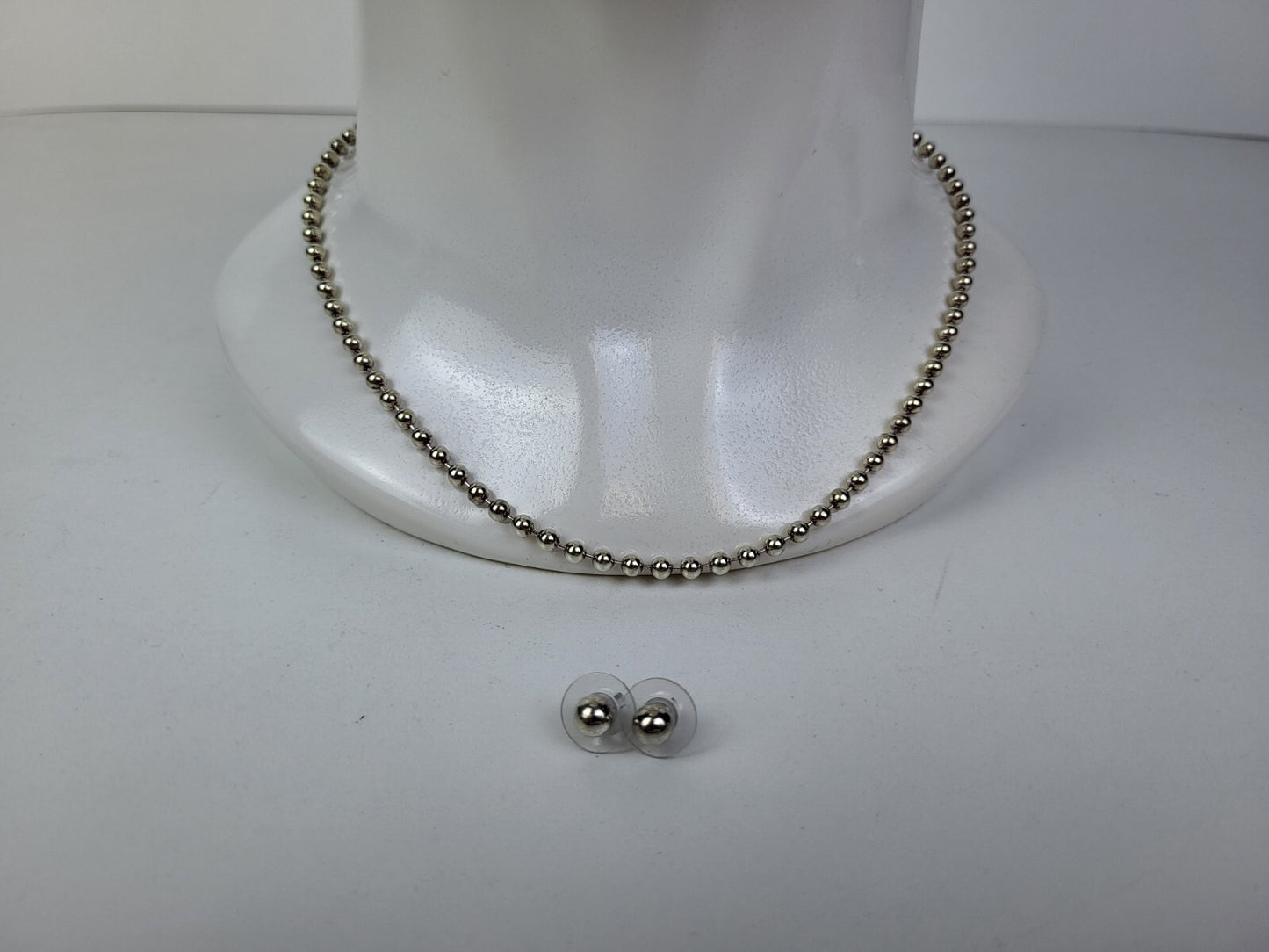 925 Sterling Silver Necklace And Earrings Set