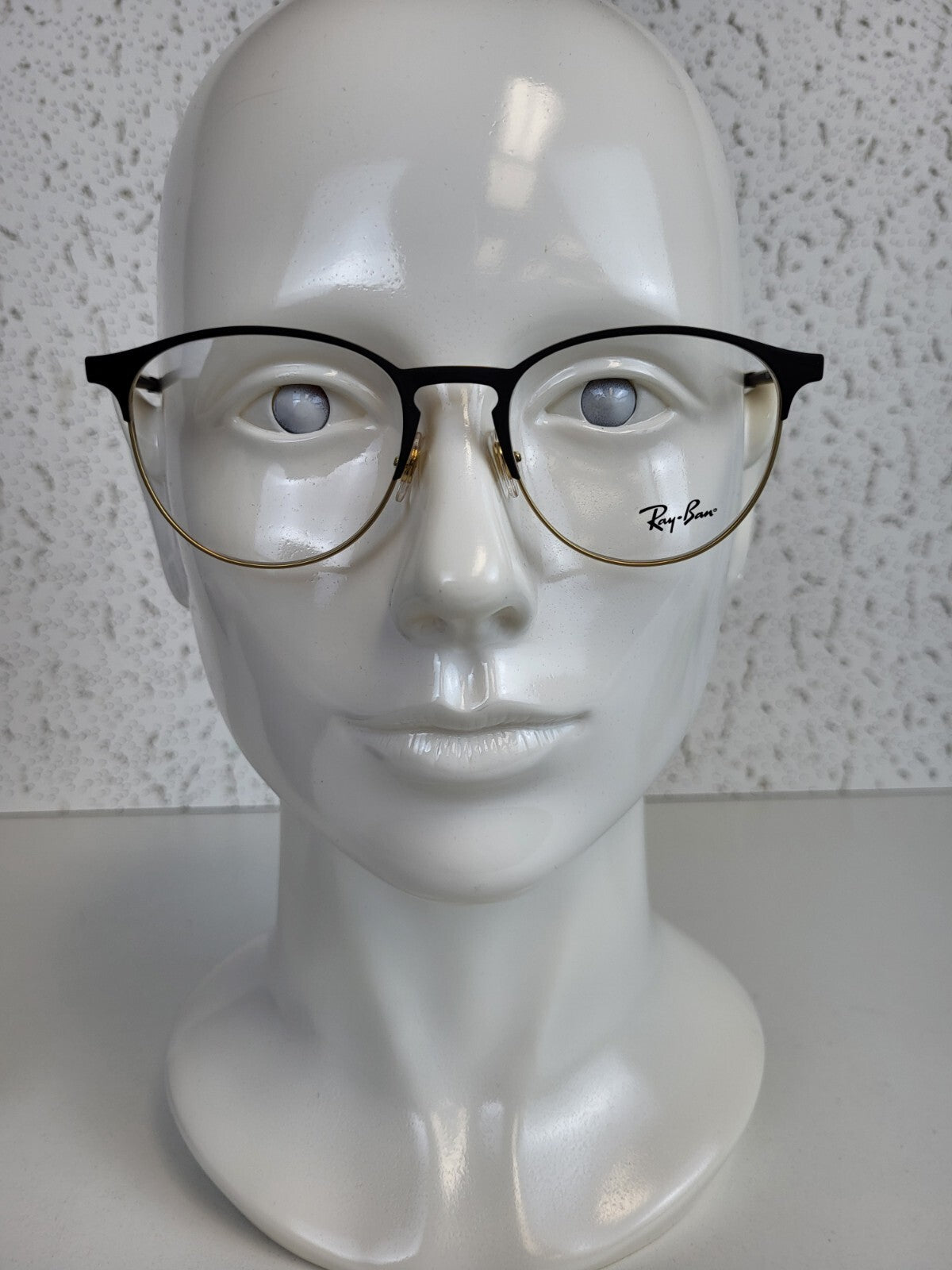 Ray Ban Eyeglasses RB 6375 3051 Matte Black on Gold Optical Frame 51-18-145