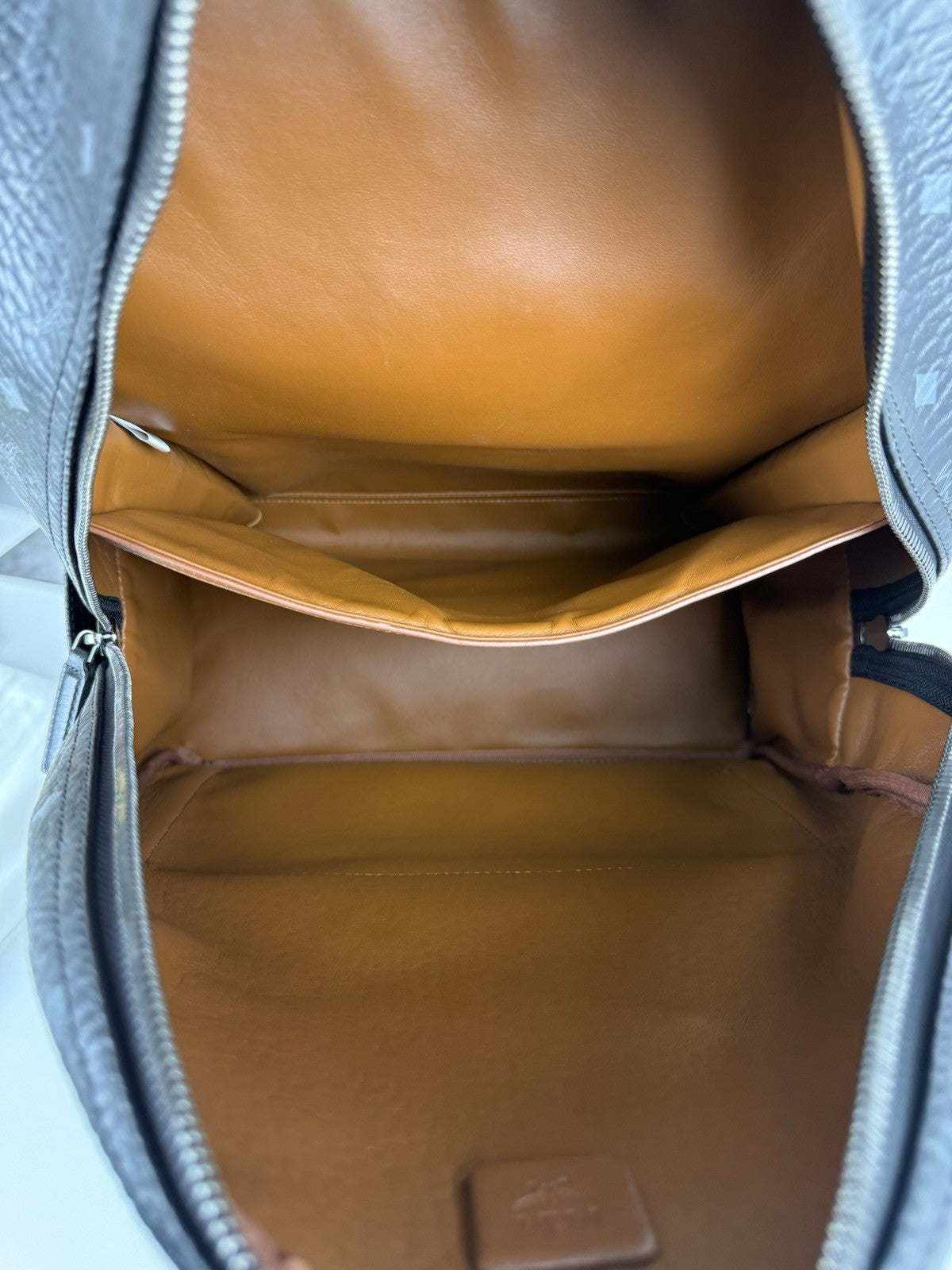 MCM Visetos Stark Backpack Black Leather Large