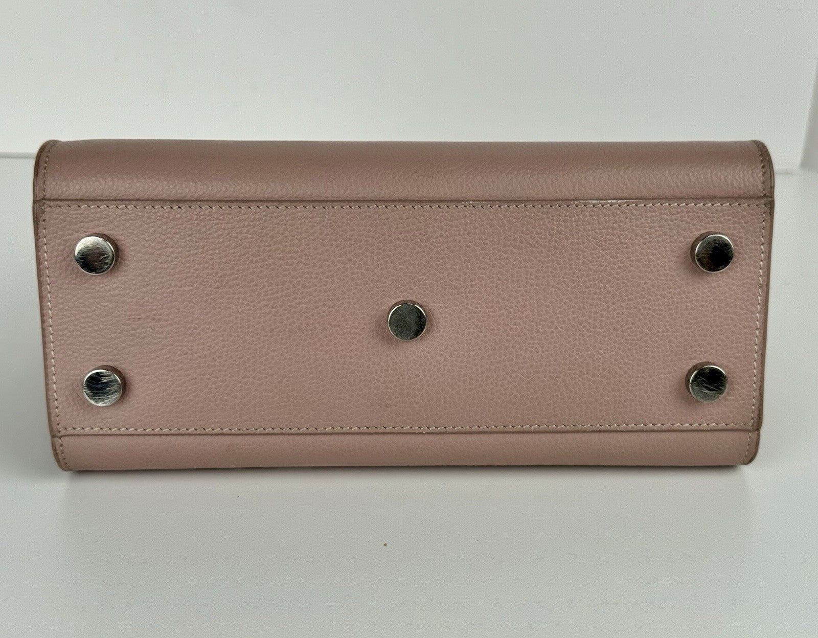 SAINT LAURENT  Calfskin Leather Sac De Jour Rose