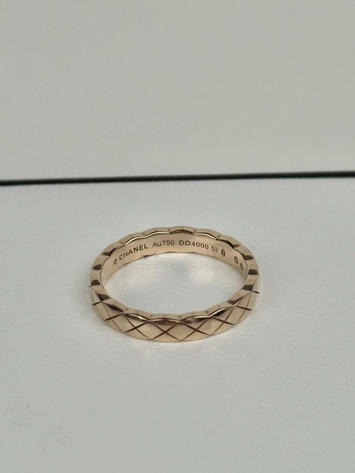 CHANEL Coco Crush 18k Rose Gold Ring Size 52 ( 6)