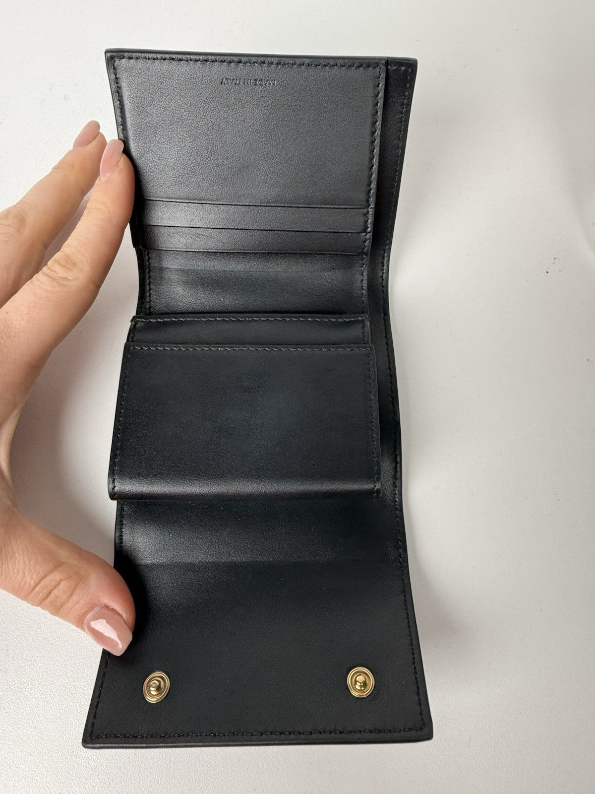 Celine Wallet/Mini Wallet Ladies Trifold Black Small