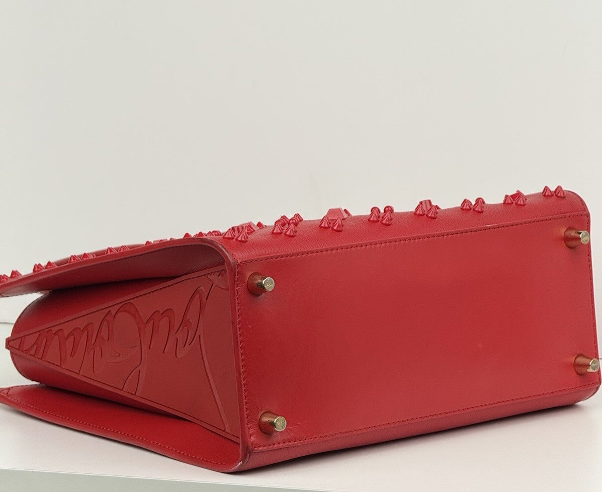 Christian Louboutin Paloma Medium Loubinthesky Charms Tote Bag Red