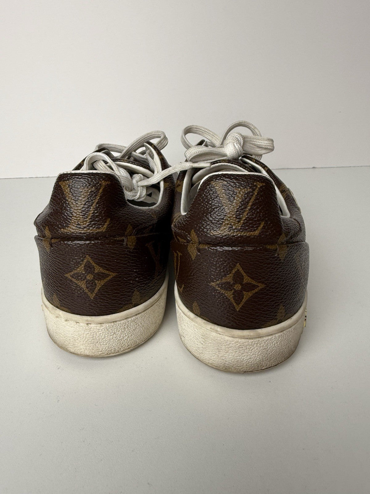 Calfskin Monogram LV Black Heart Sneakers  Size 38