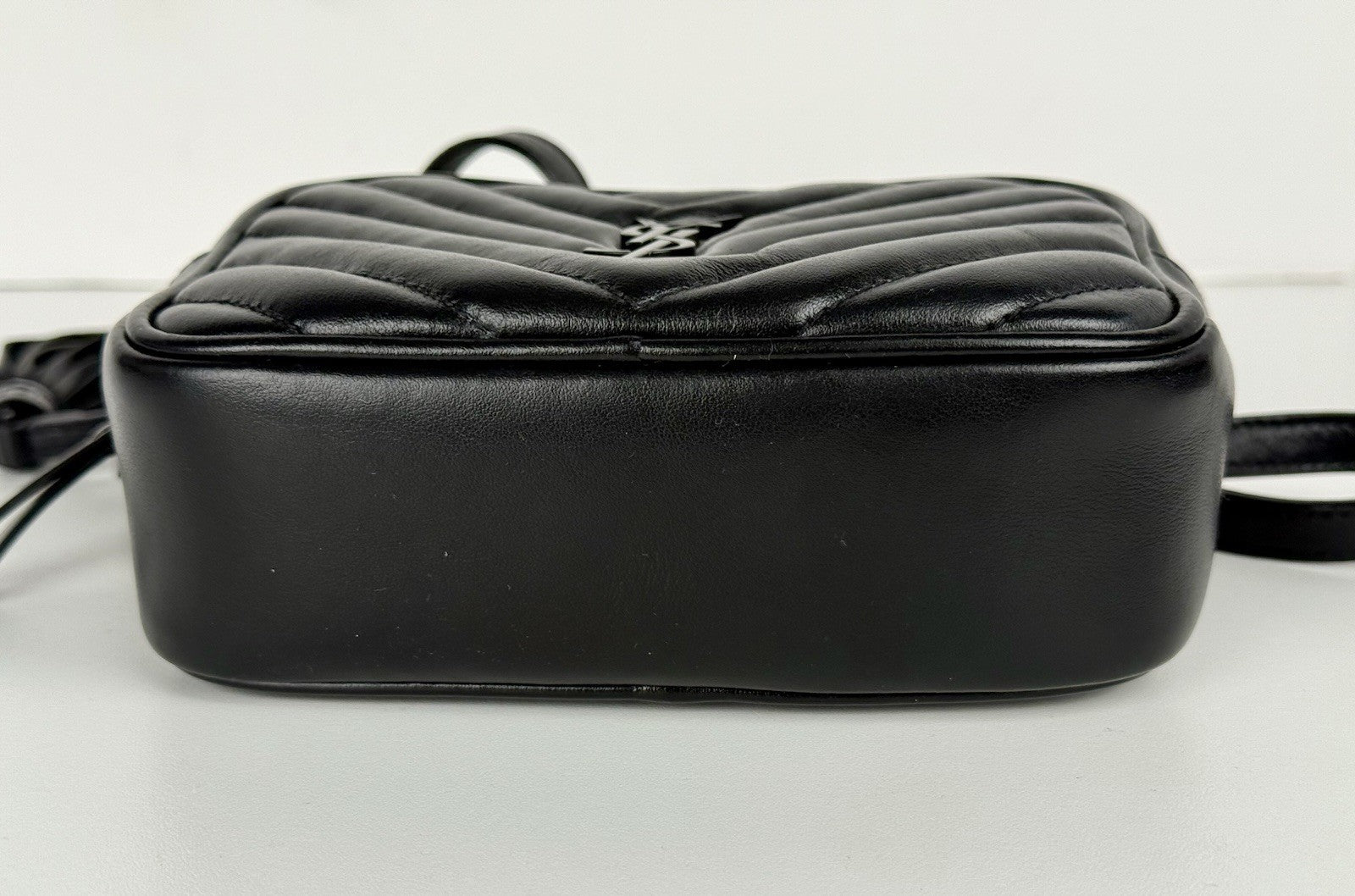 Saint Laurent Loulou Camera Bag in Quilted Leather Black