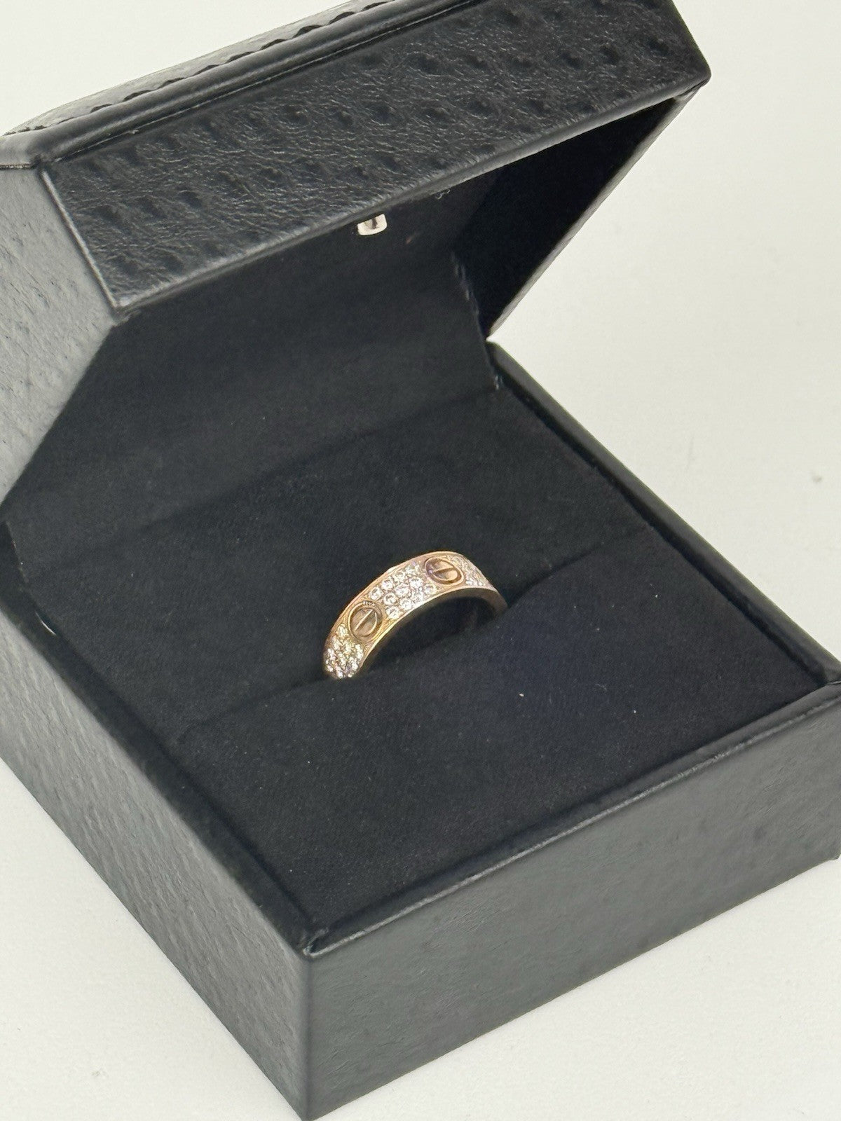 Cartier Love Ring Diamonds By Peter Marco Beverly Hills 18k Yellow Gold Size 7