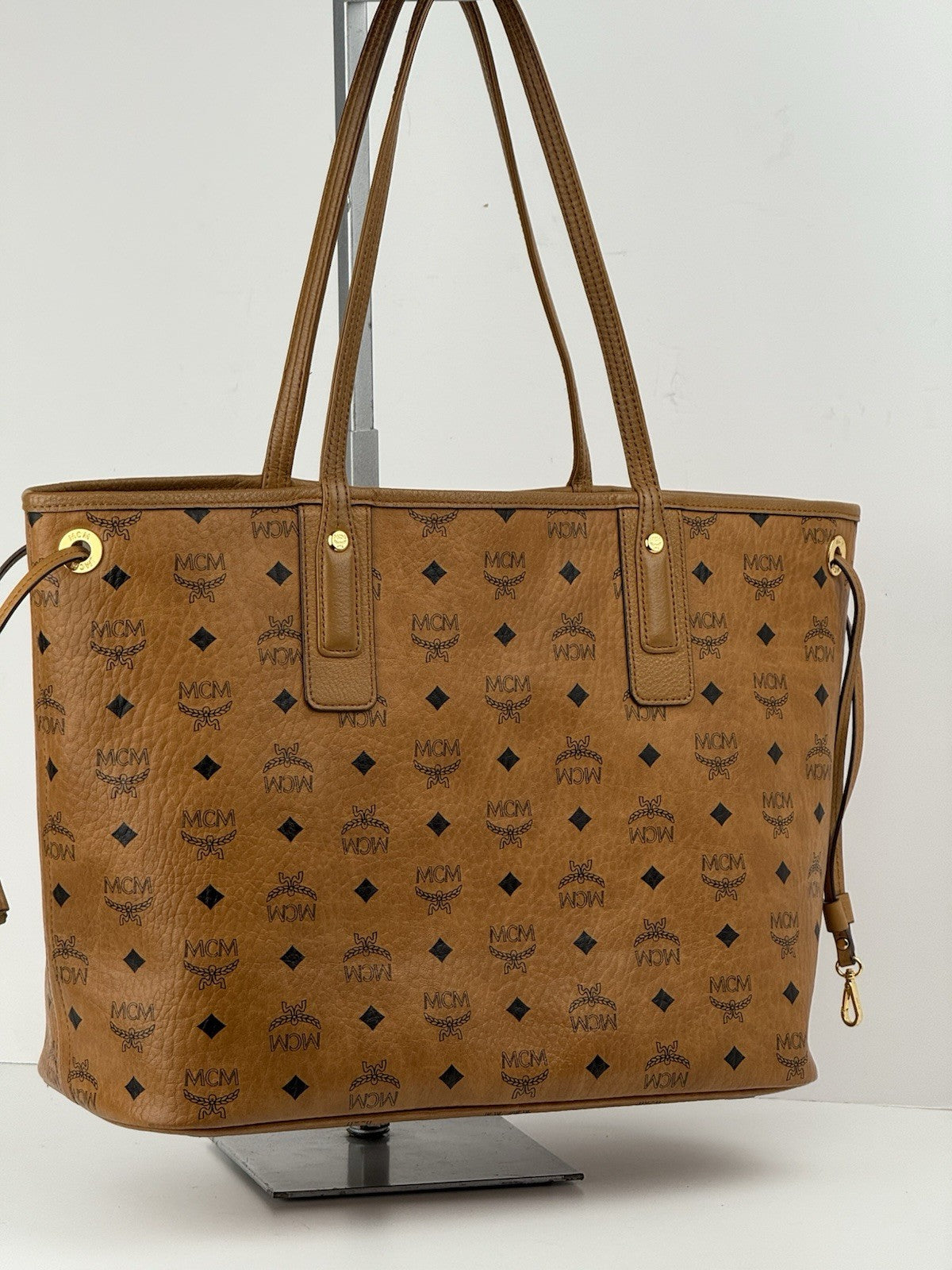 MCM Bag Visetos Medium Liz Reversible Shopper Tote Bag