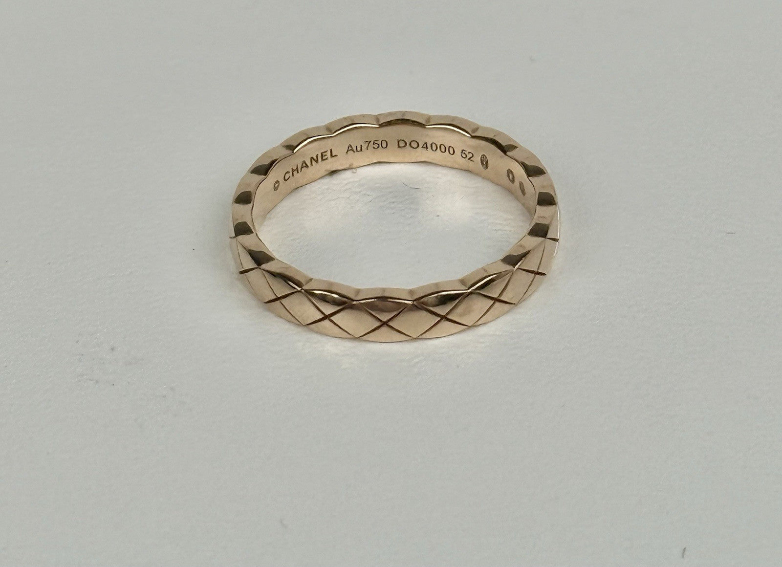 CHANEL Coco Crush 18k Rose Gold Ring Size 52 6)