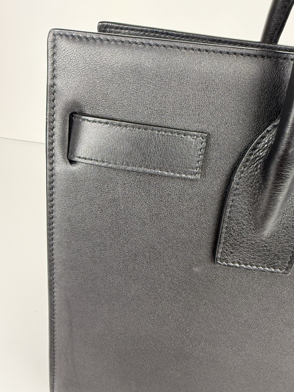 Saint Laurent Sac de Jour Large Leather Women's Bag in Black