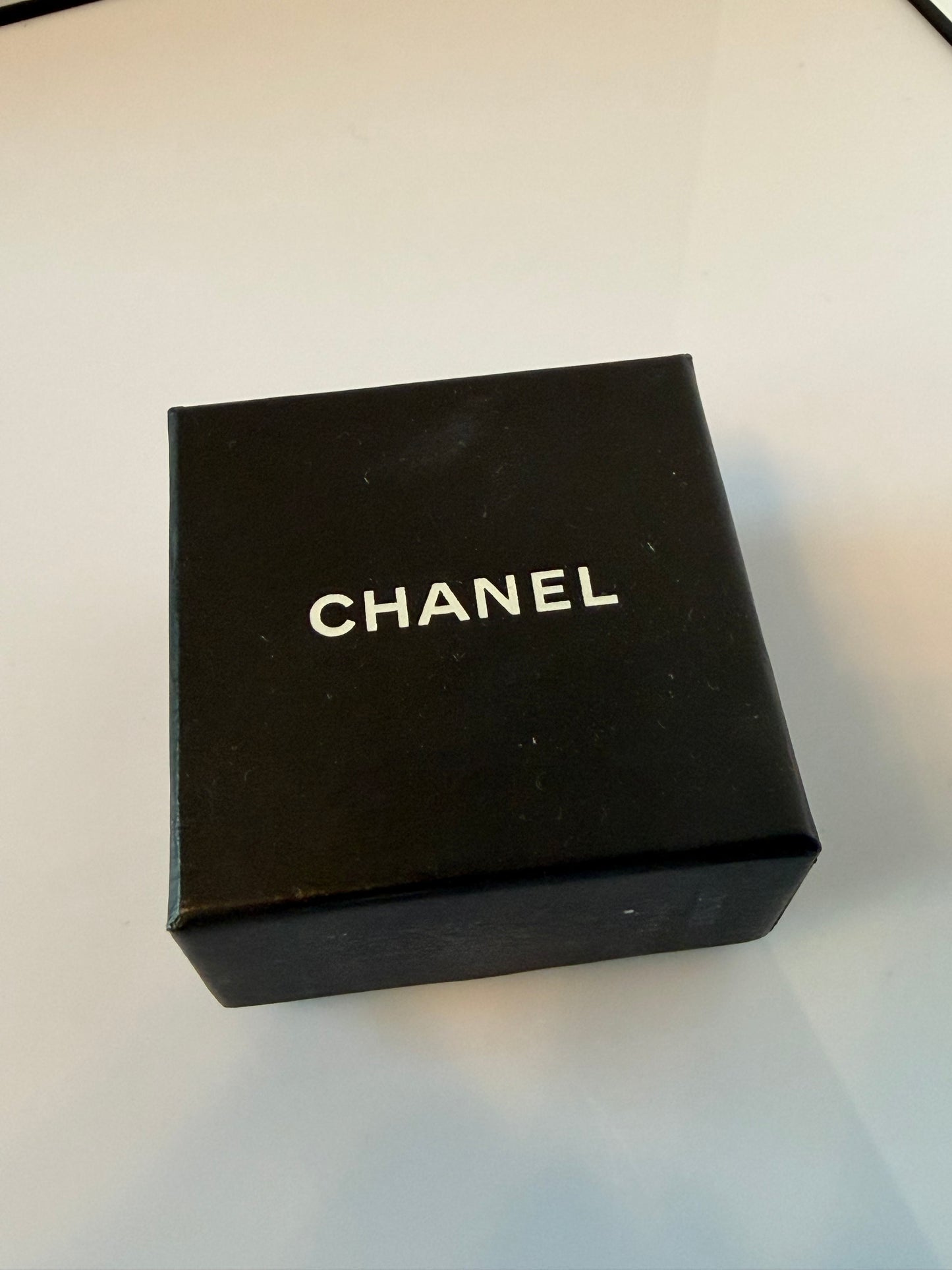 Chanel CC Heart Cut Out Dangle Earrings Metal with Faux Pearls and Crystals