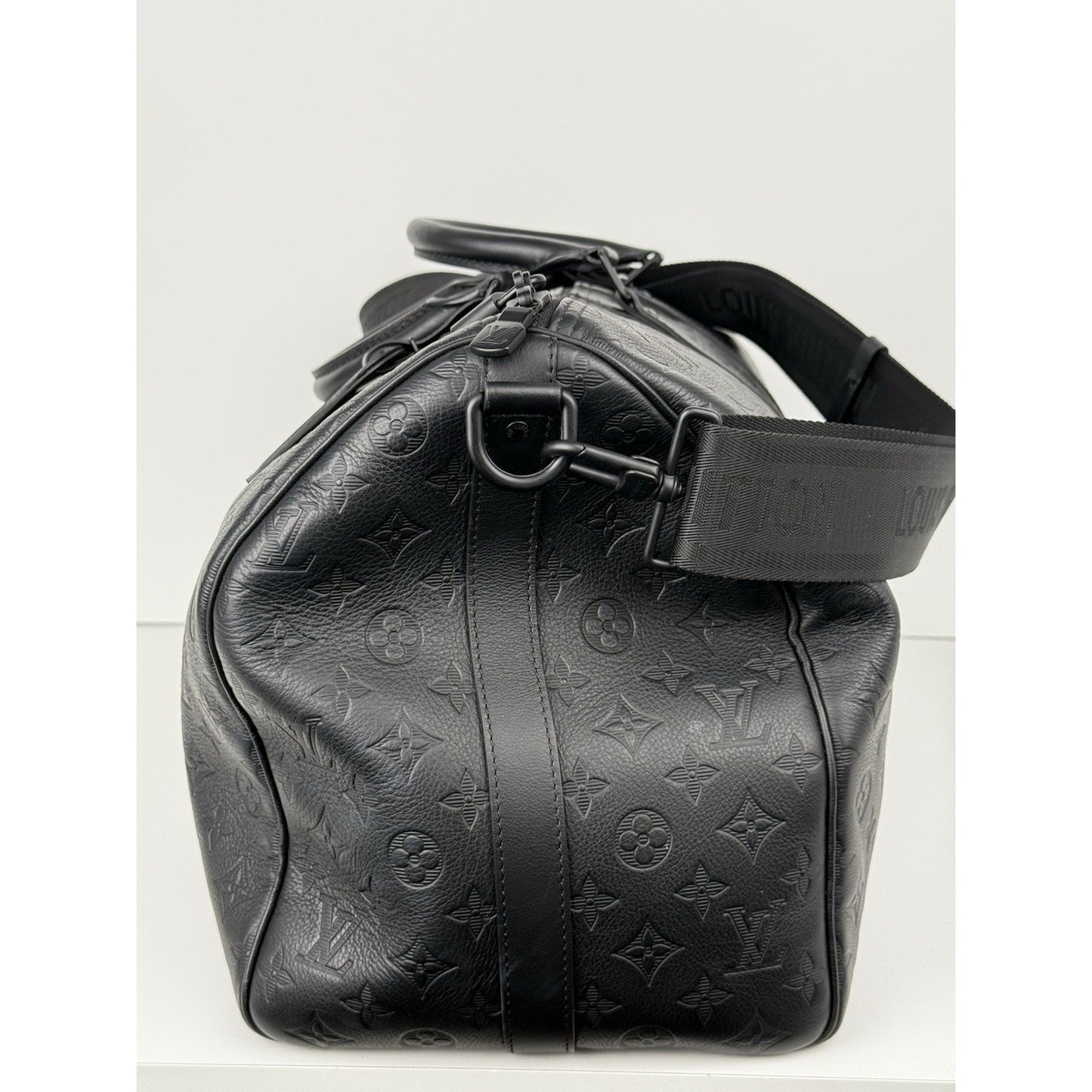 Louis Vuitton Keepall Bandouliere 50 Empriente Monogram Duffle Bag