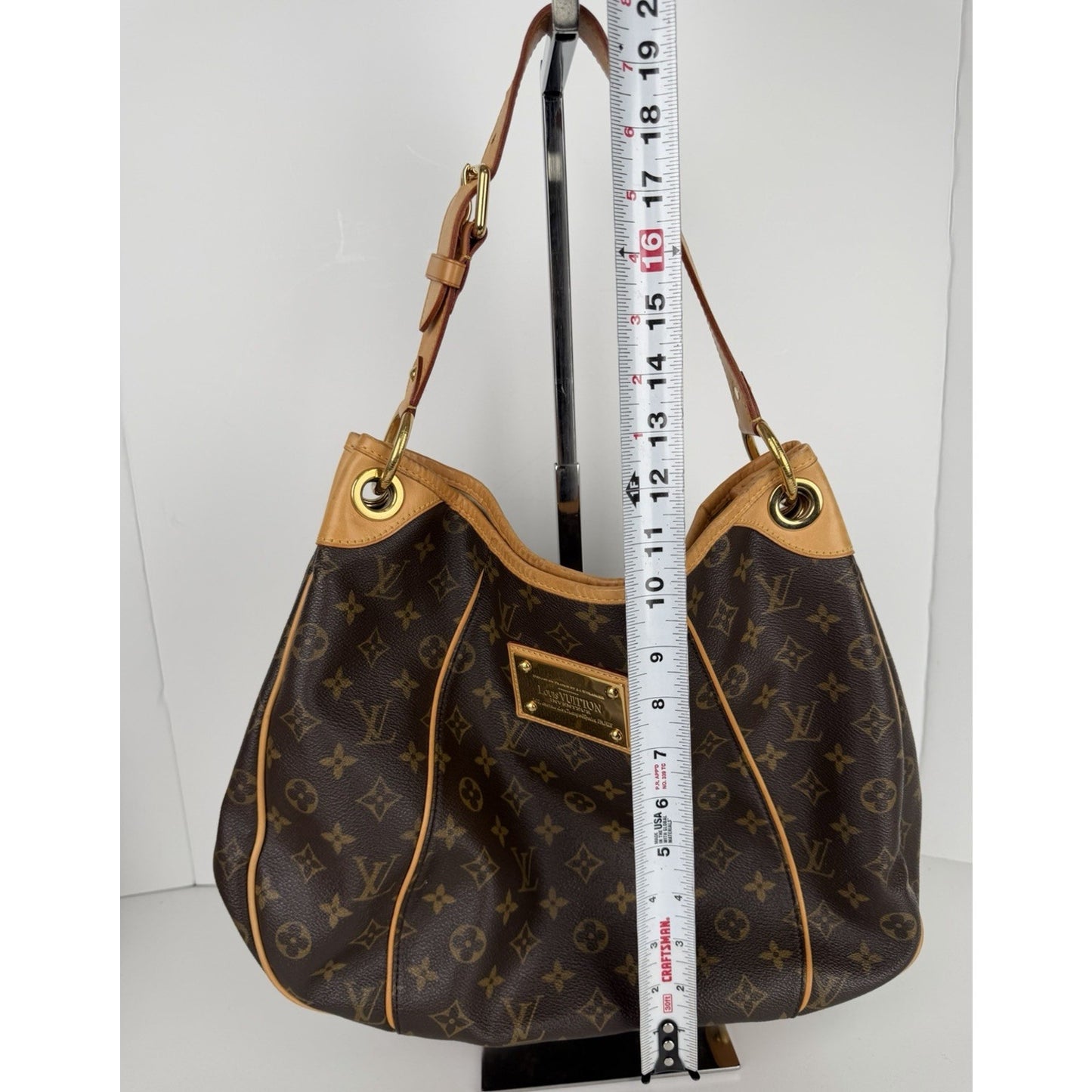 Louis Vuitton Galliera PM Bag in Brown Iconic Monogram Coated Canvas 2009 S09