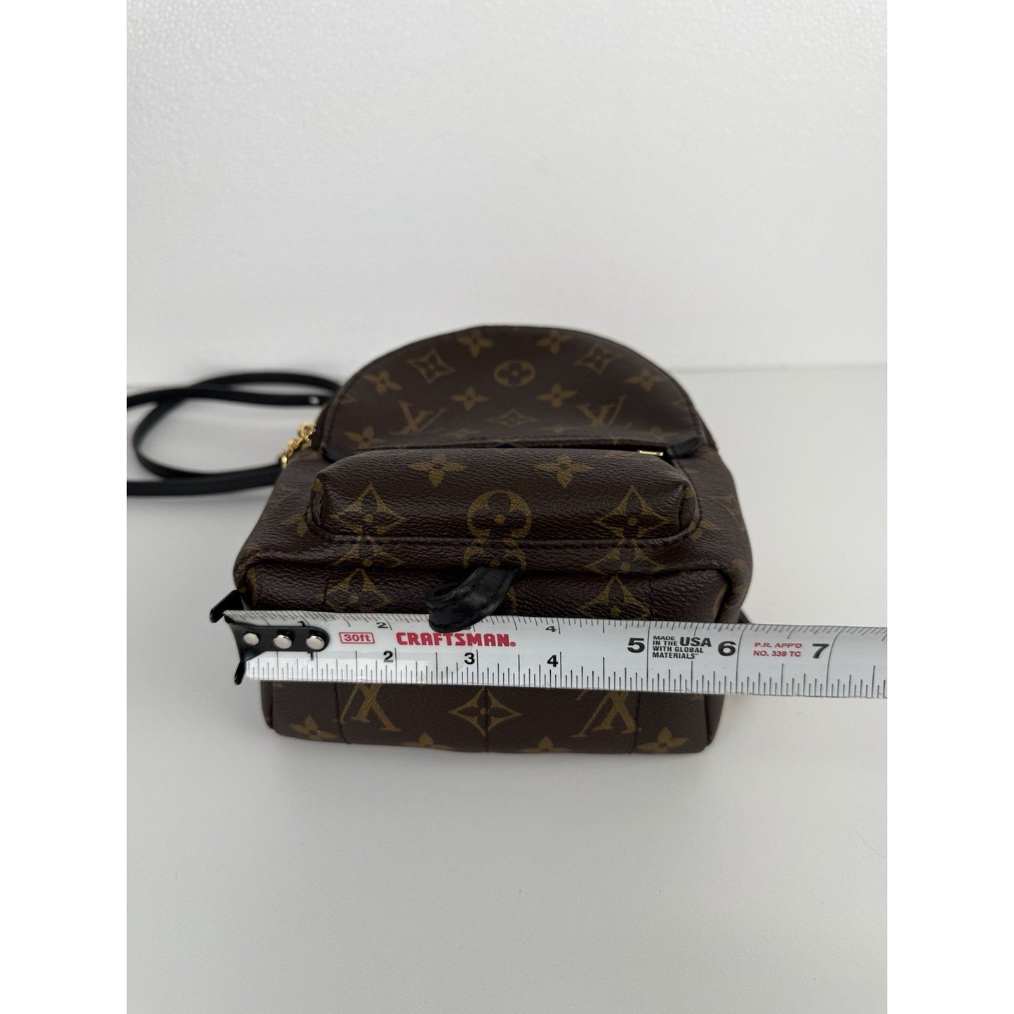 Louis Vuitton Mini Palm Springs Women's Backpack in Brown Monogram