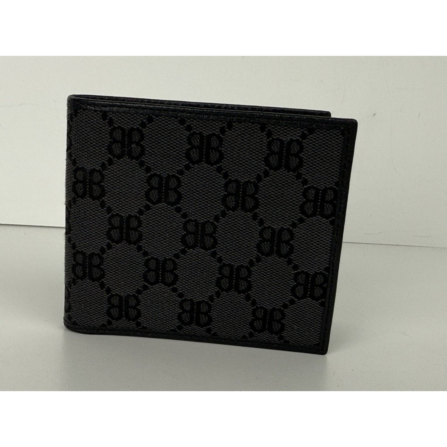 Balenciaga Hacker Gucci Project Calloboration Black Bifold Wallet