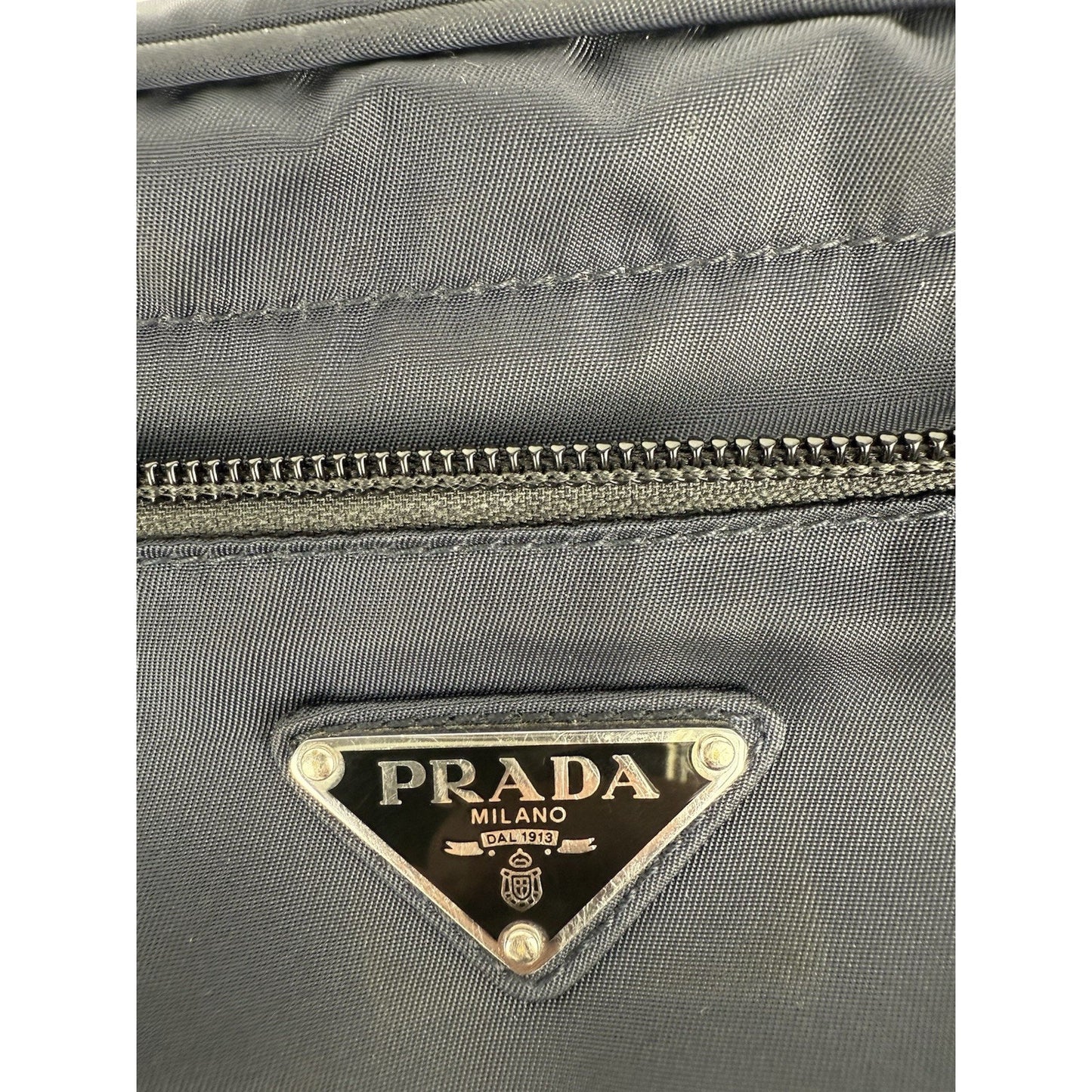 PRADA Re-Nylon Dark Navy Men's Belt Bag