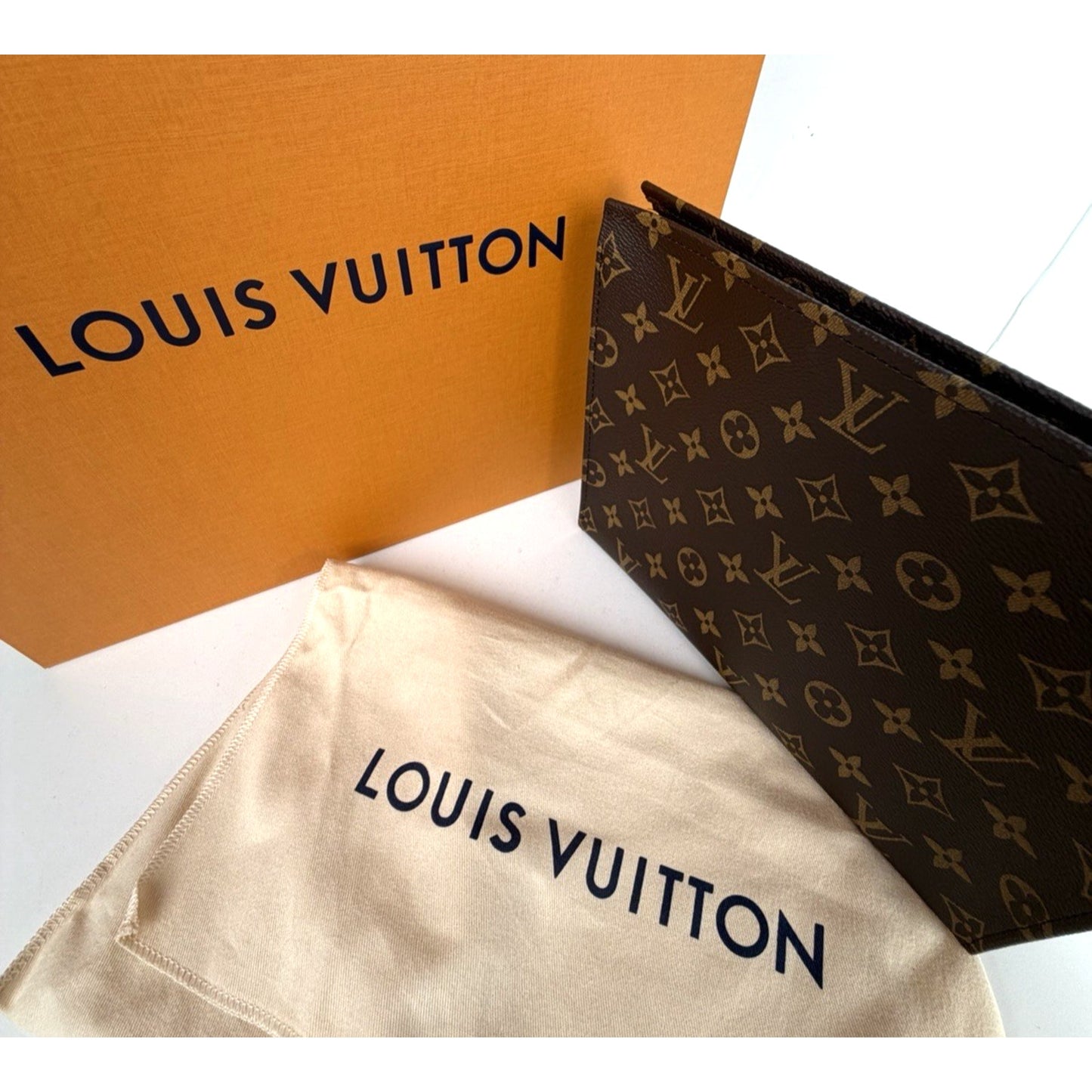 Louis Vuitton Toiletry Pouch Bag 26 in Brown Monogram Coated Canvas NFC S