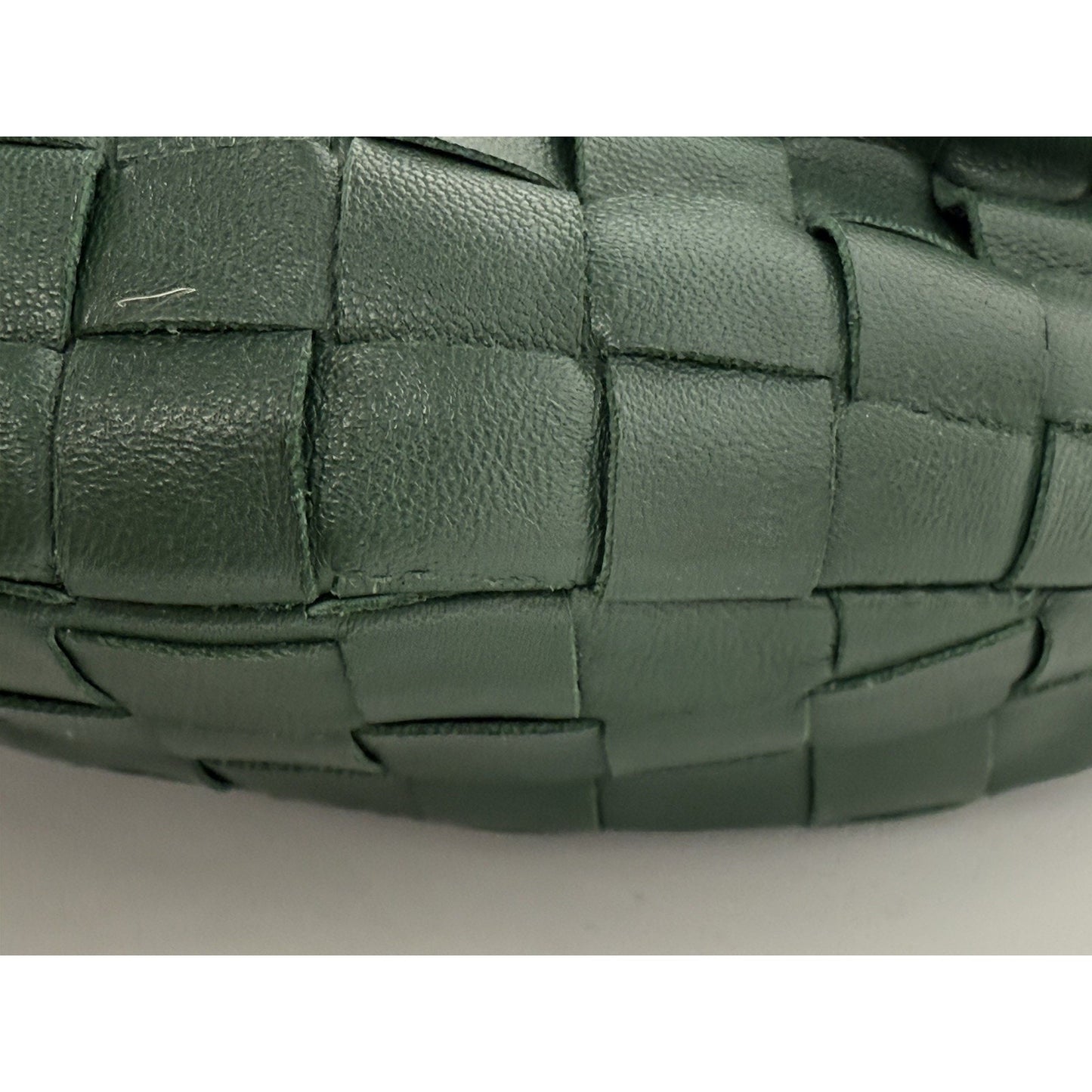BOTTEGA VENETA Jodi Mini Hobo Green Intereciato Nappa Candy Top Handle Bag