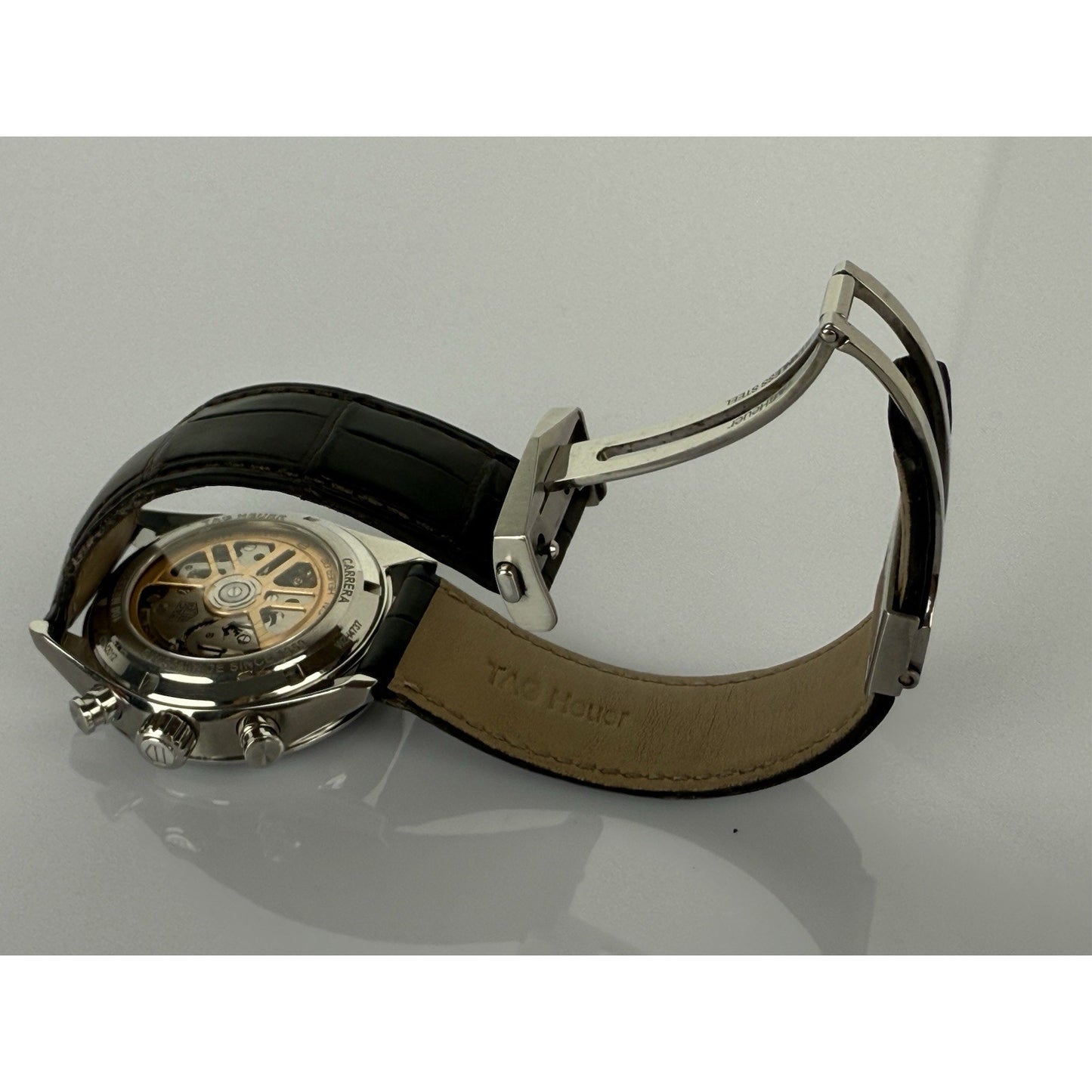 Tag Heuer Carrera 42mm CBN2012 Automatic Chronograph Gray