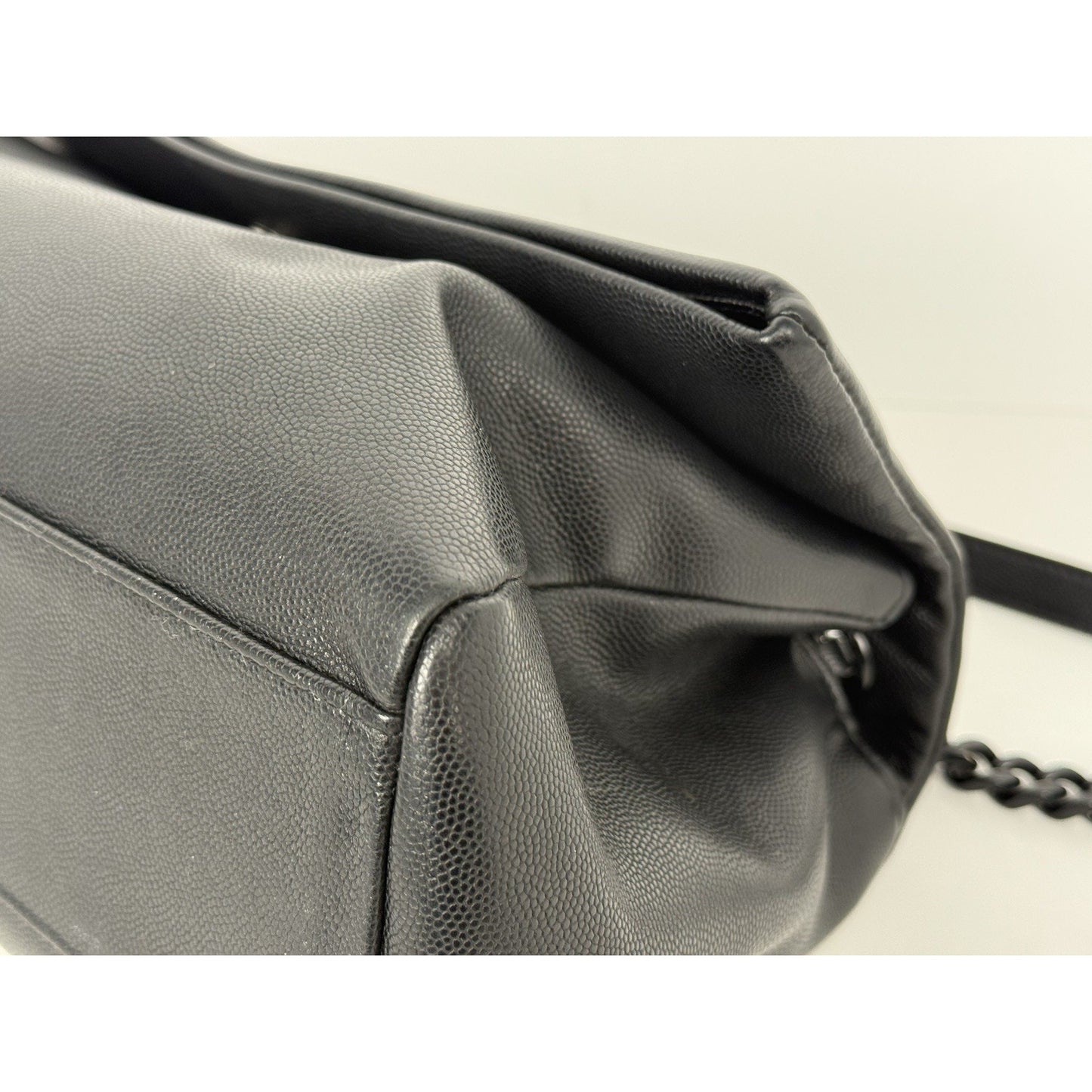 Saint Laurent West Hollywood Leather Handbag Black with Black Hardware