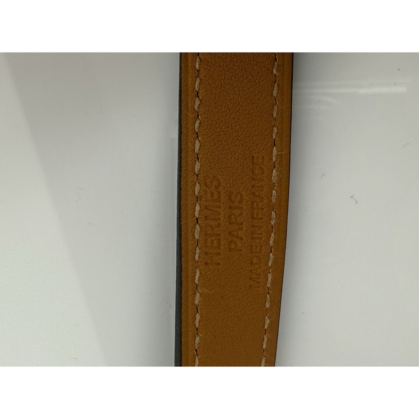 HERMES Kelly Double Tour Black Swift Silver Hardware Leather Bracelet Size 6 in