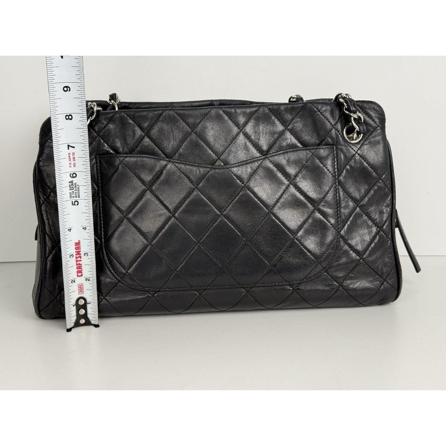 Chanel Timeless Tote Bag Black Leather