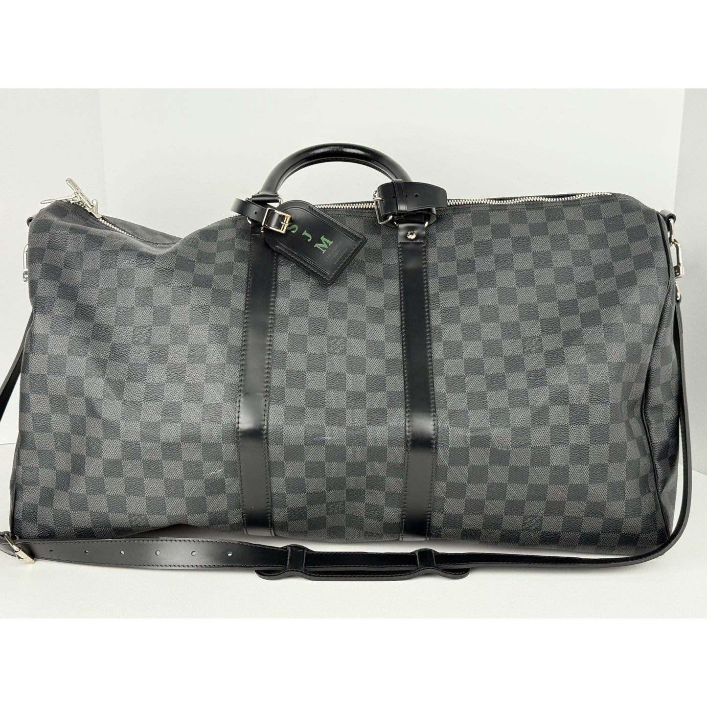 Louis Vuitton Keepall Bandouliere 55 Damier Graphite Duffle Bag