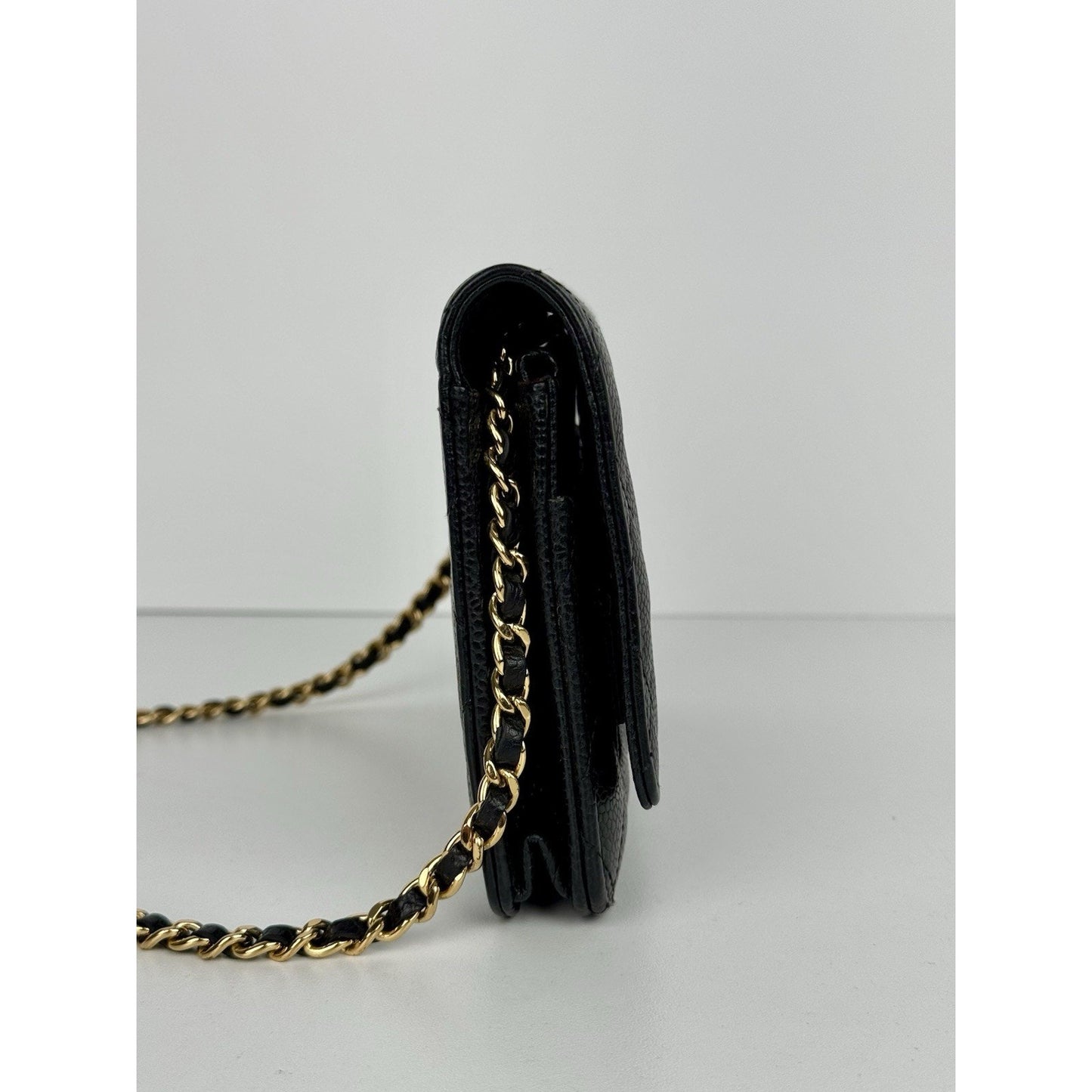 Chanel Classic Wallet on Chain in Black Caviar Leather