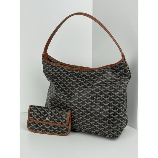 Goyard Goyardine Boheme PM Black/brown Canvas Women's Shoulder Bag