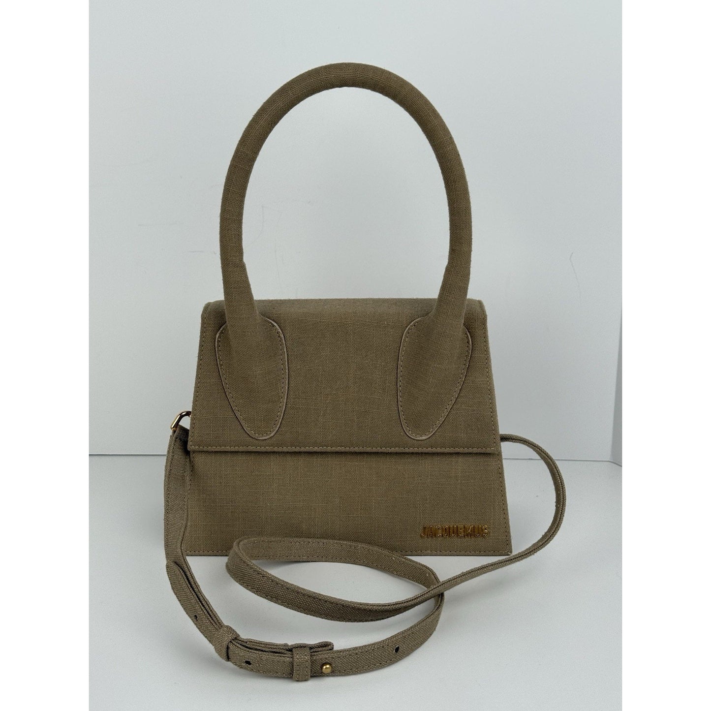 Jacquemus Brown Canvas Le Grand Chiquito Top Handle & Shoulder Bag
