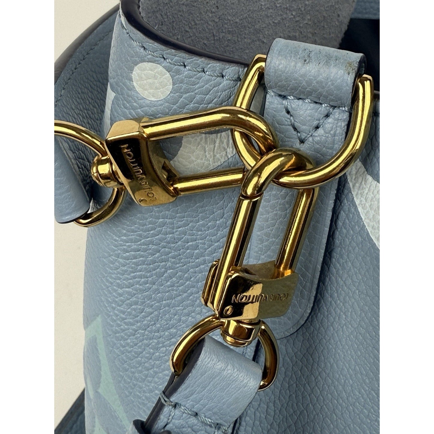 LOUIS VUITTON Giant Monogram Neonoe BB Blue Empriente Women's Shouder Bag